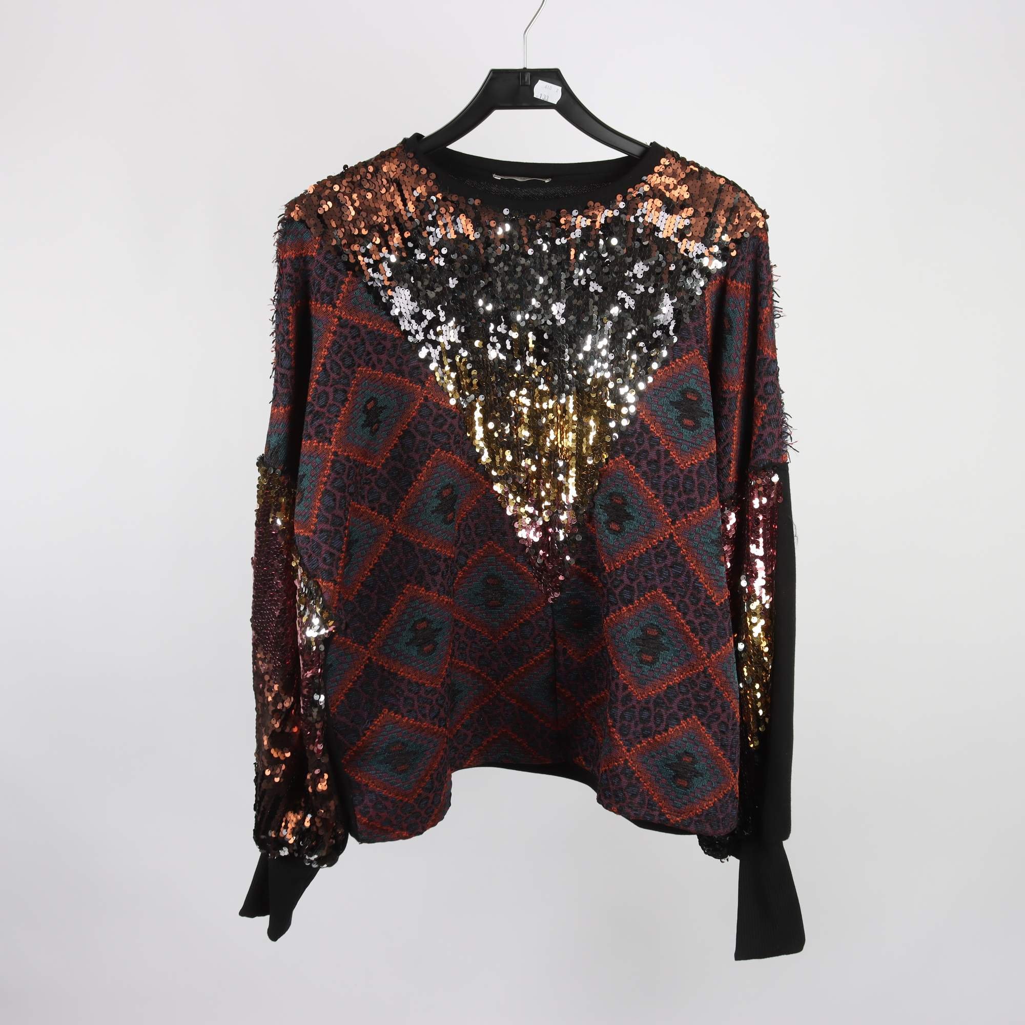 Tröja, Zara, flerfärgad, paljetter, stl. M