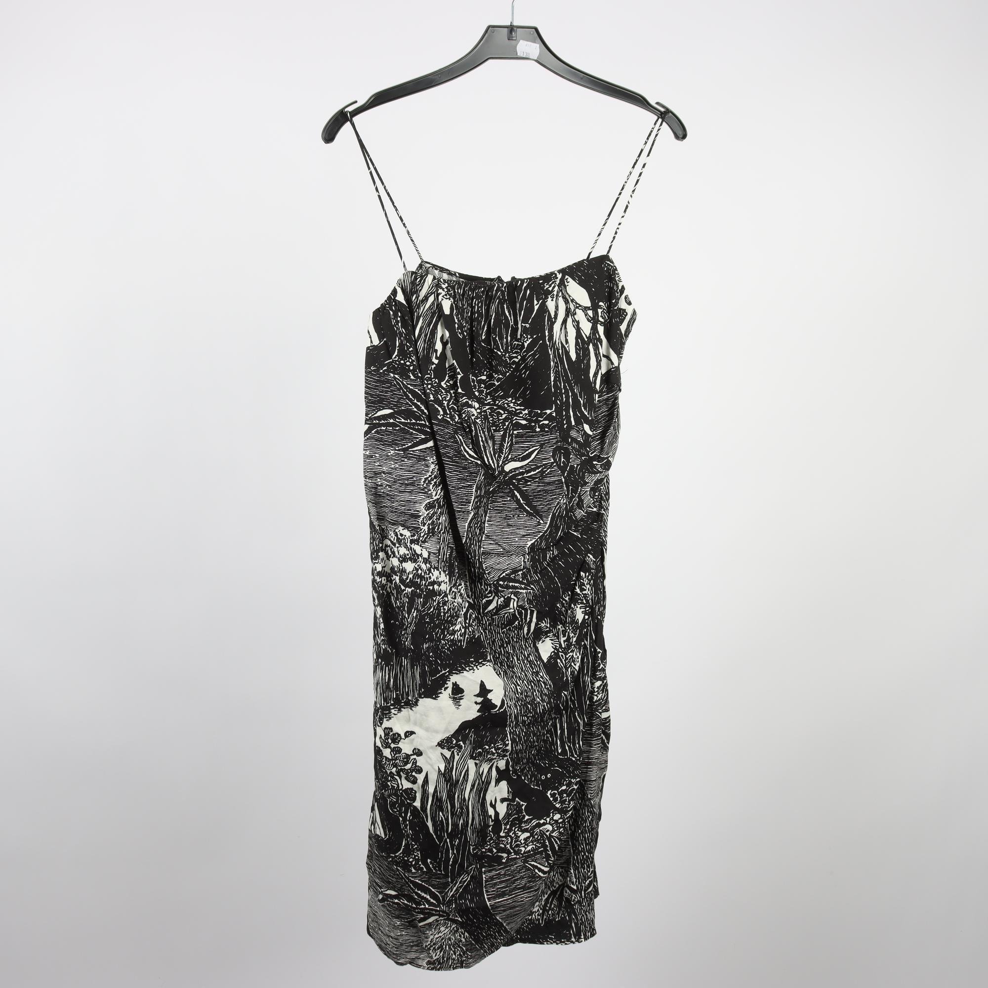 Klänning, Arket, Moomin, svart, vit, stl. 34