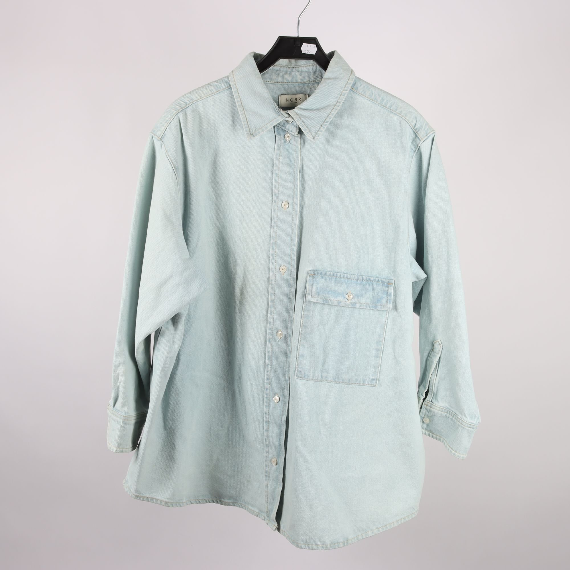 Jeansskjorta/overshirt, NORR, blå, stl. S/M