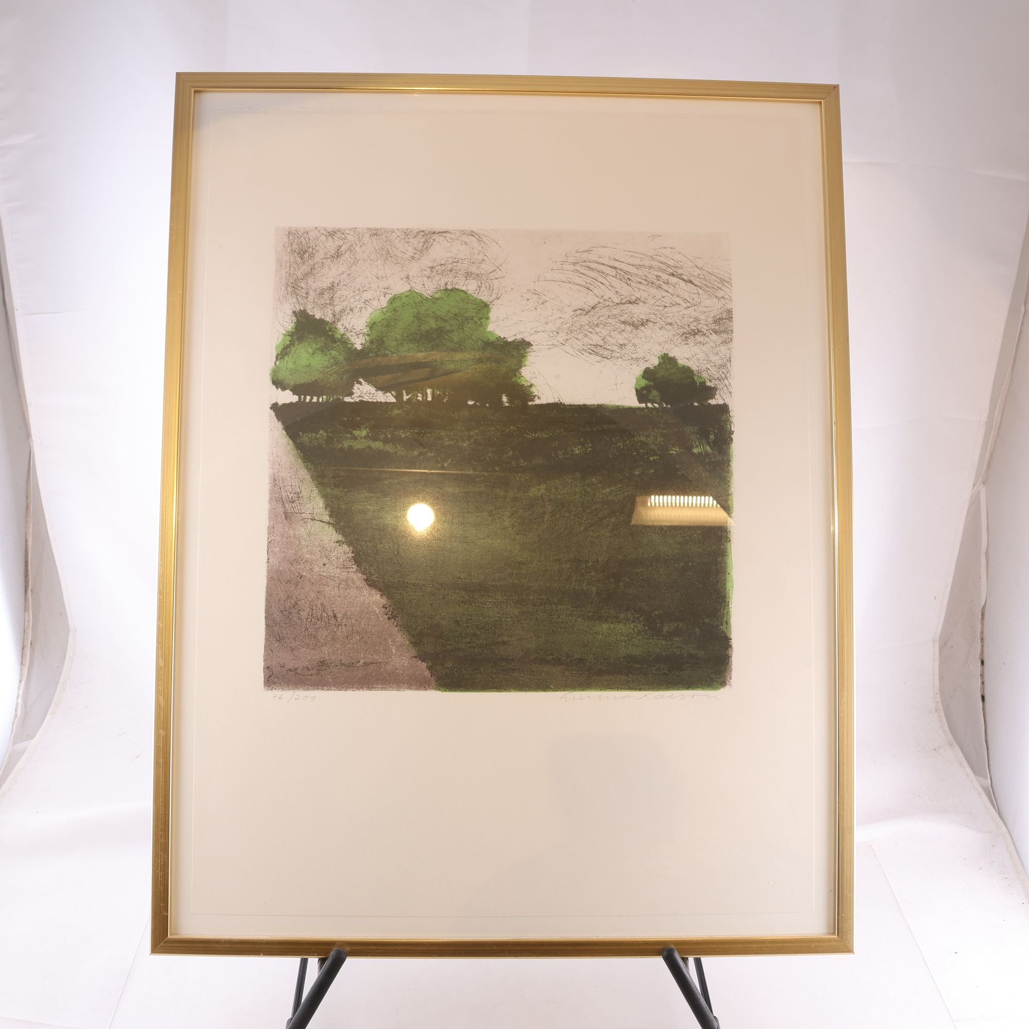 Färglitografi, Gunnar Larson, (1925-2020), 76/200, sign. Endast avhämtning.