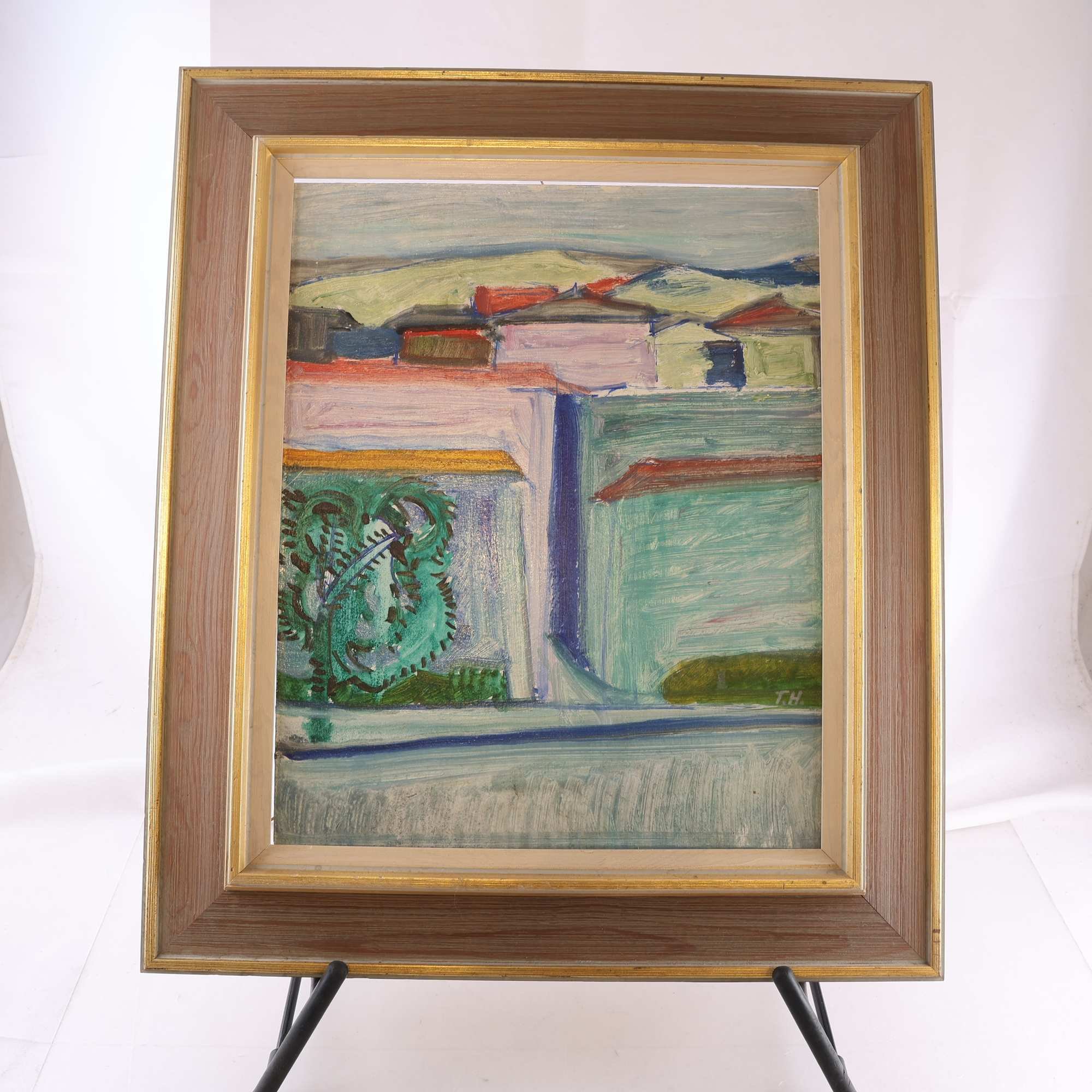 Olja på pannå, Tore Hultcranz, (1923-1998), monogramsign. Endast avhämtning.