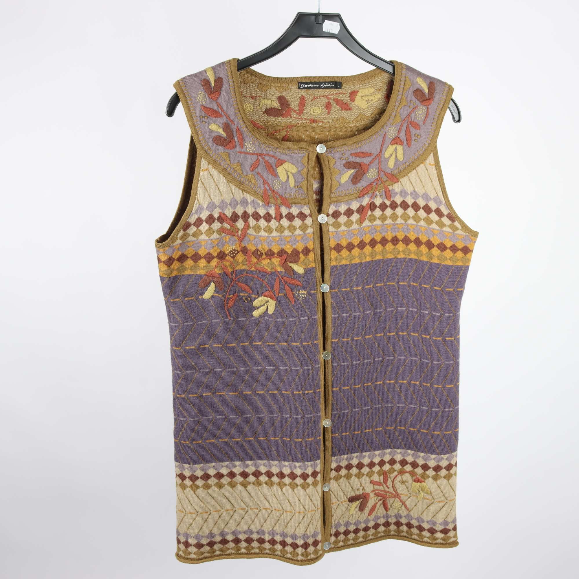 Väst, Gudrun Sjödèn, flerfärgad, stl. L