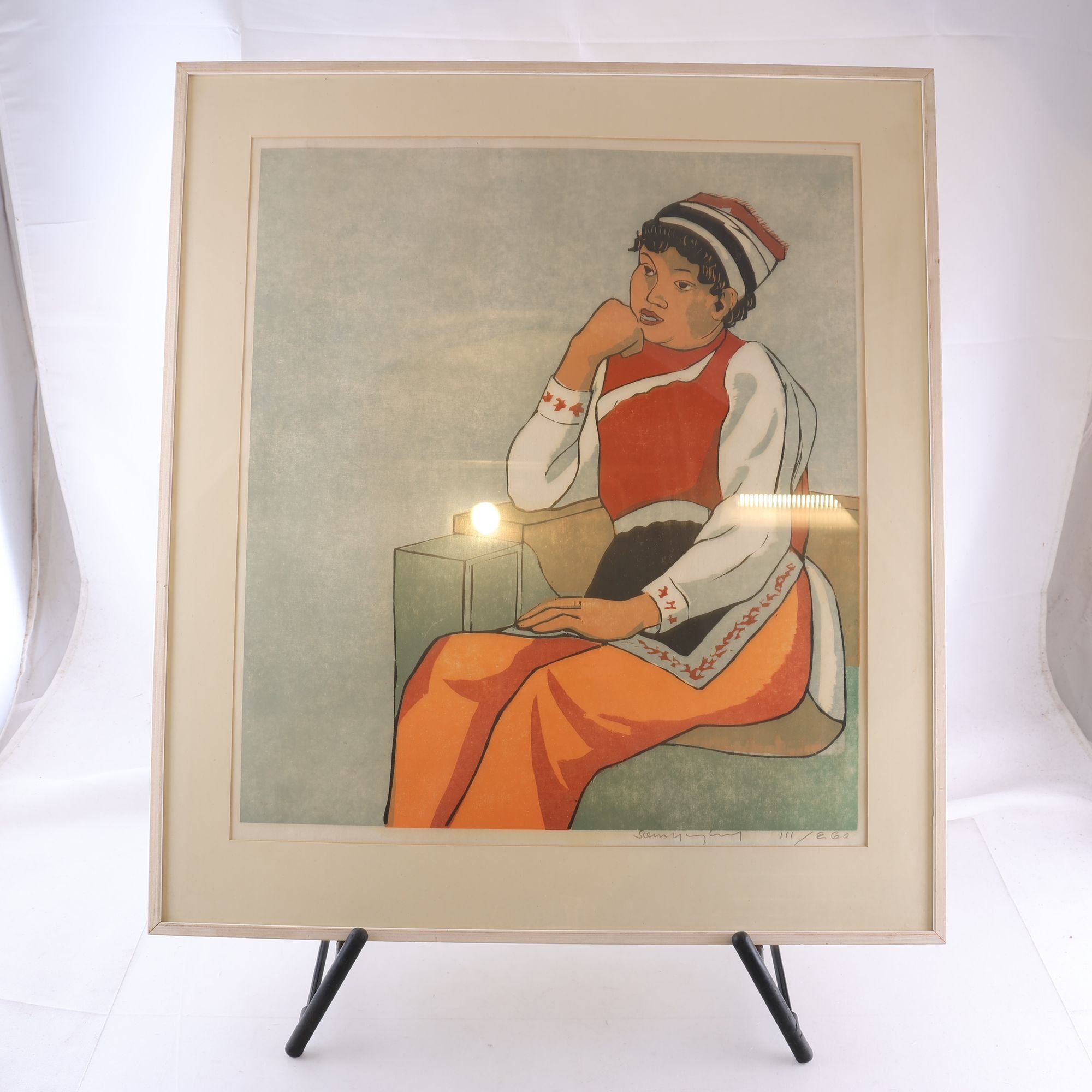 Färgträsnitt, Sven Ljungberg, (1913-2010), 111/260, sign. Endast avhämtning.