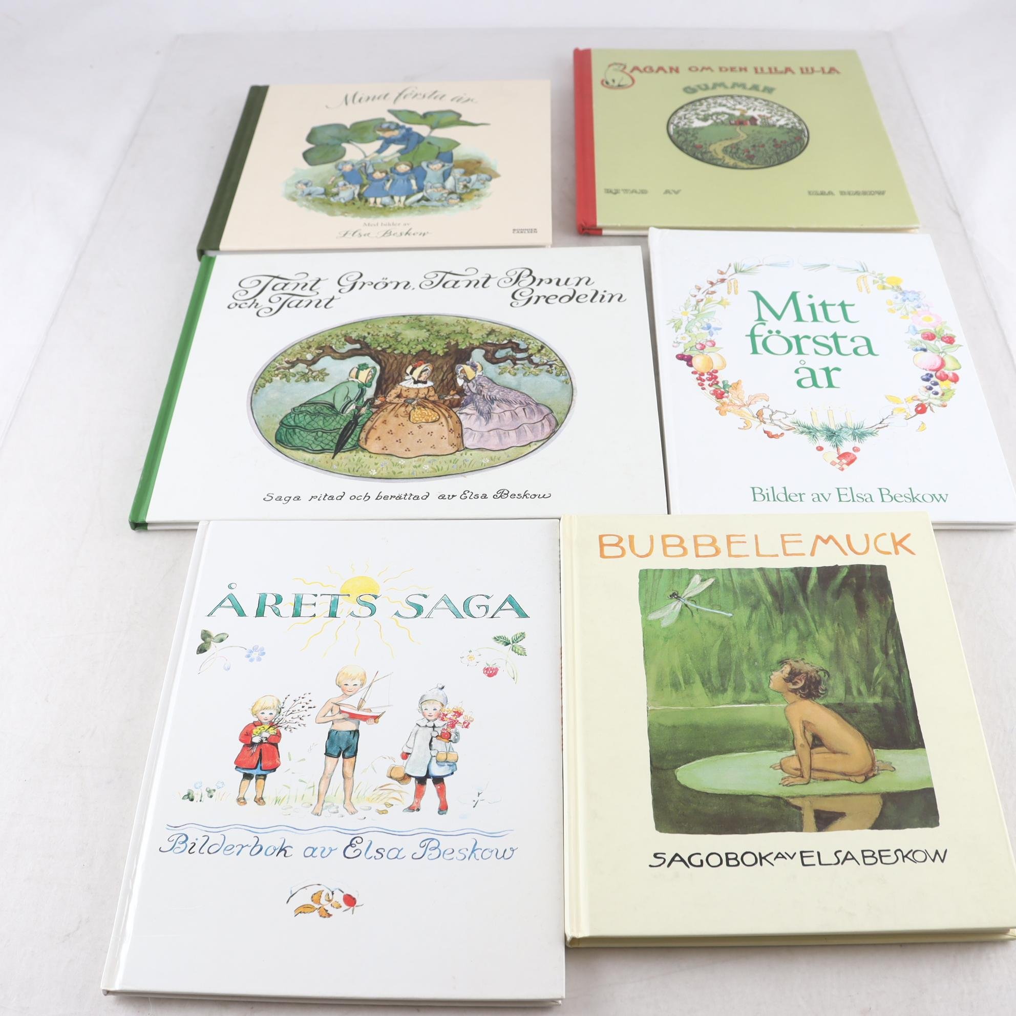 Elsa Beskow, bokpaket med 6 volymer