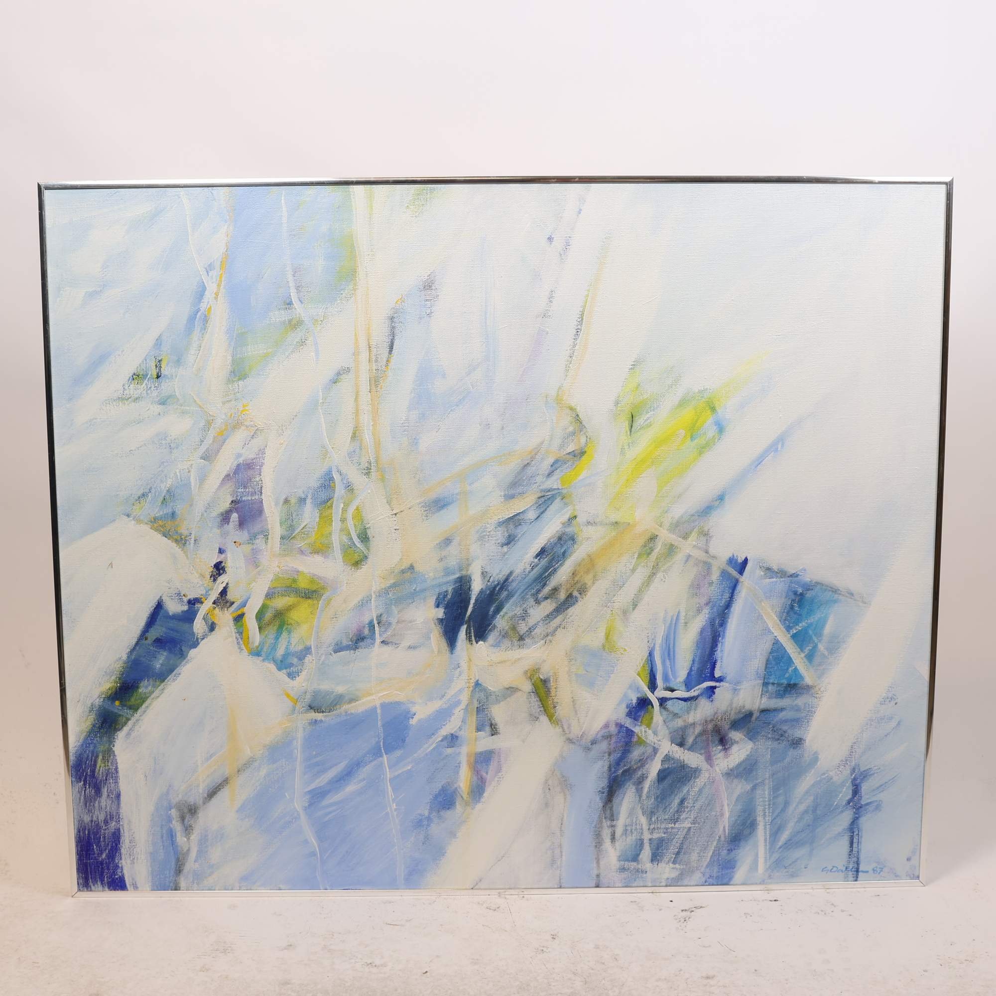 Olja på duk, sign. G. Dhalén, oidentifierad konstnär. Endast avhämtning.