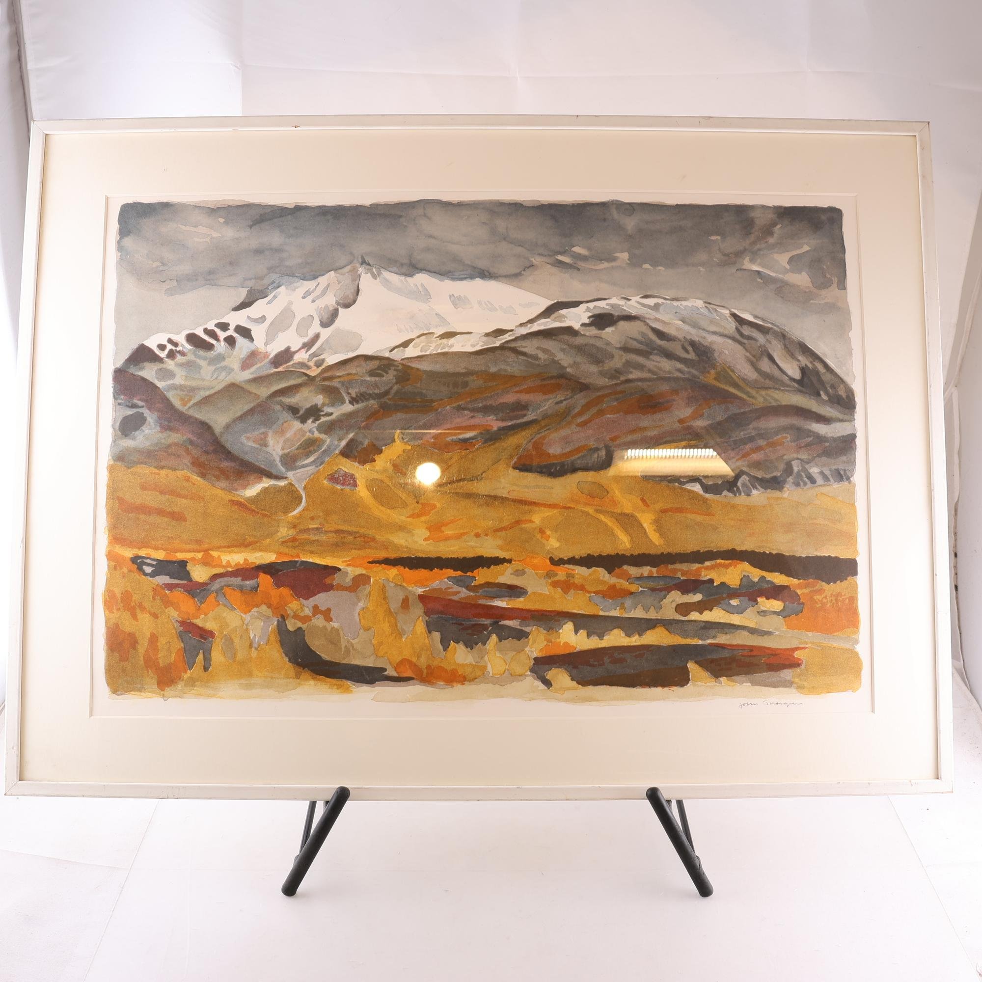 Färglitografi, John Thorgren, (1918-2000), signerad. Endast avhämtning.