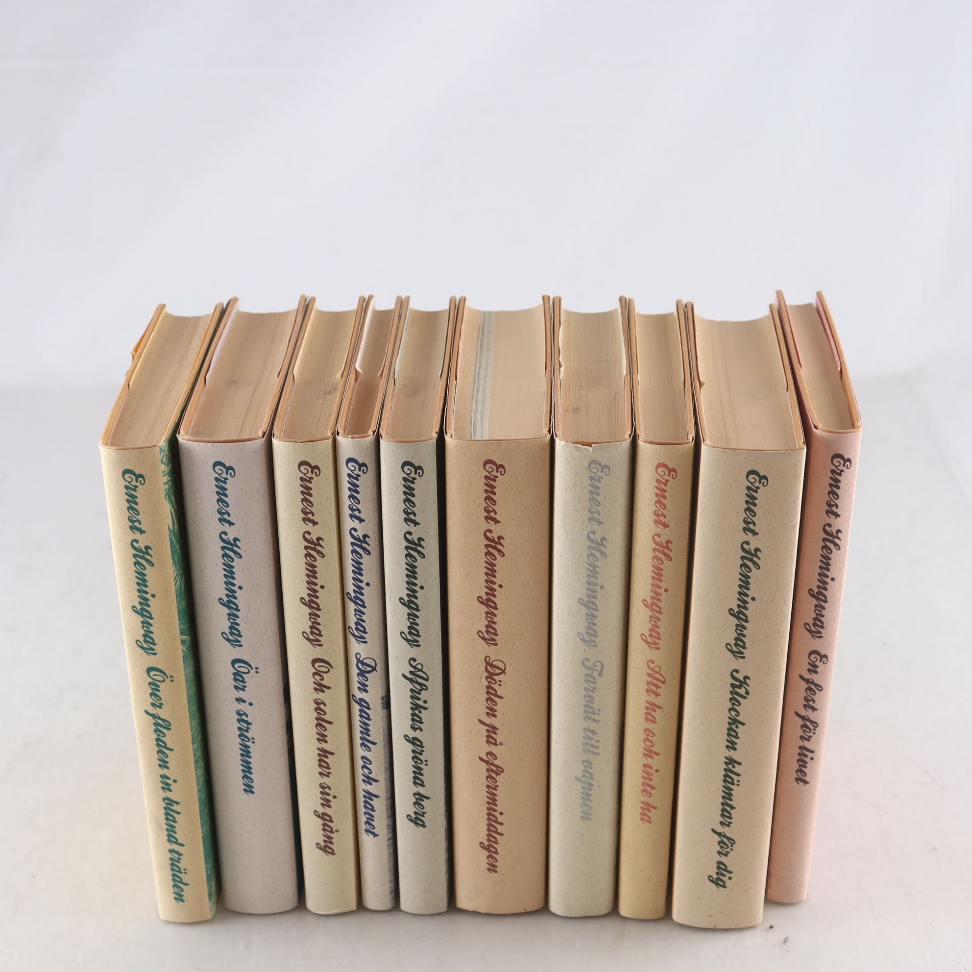 Ernest Hemingway, bokpaket med 10 volymer