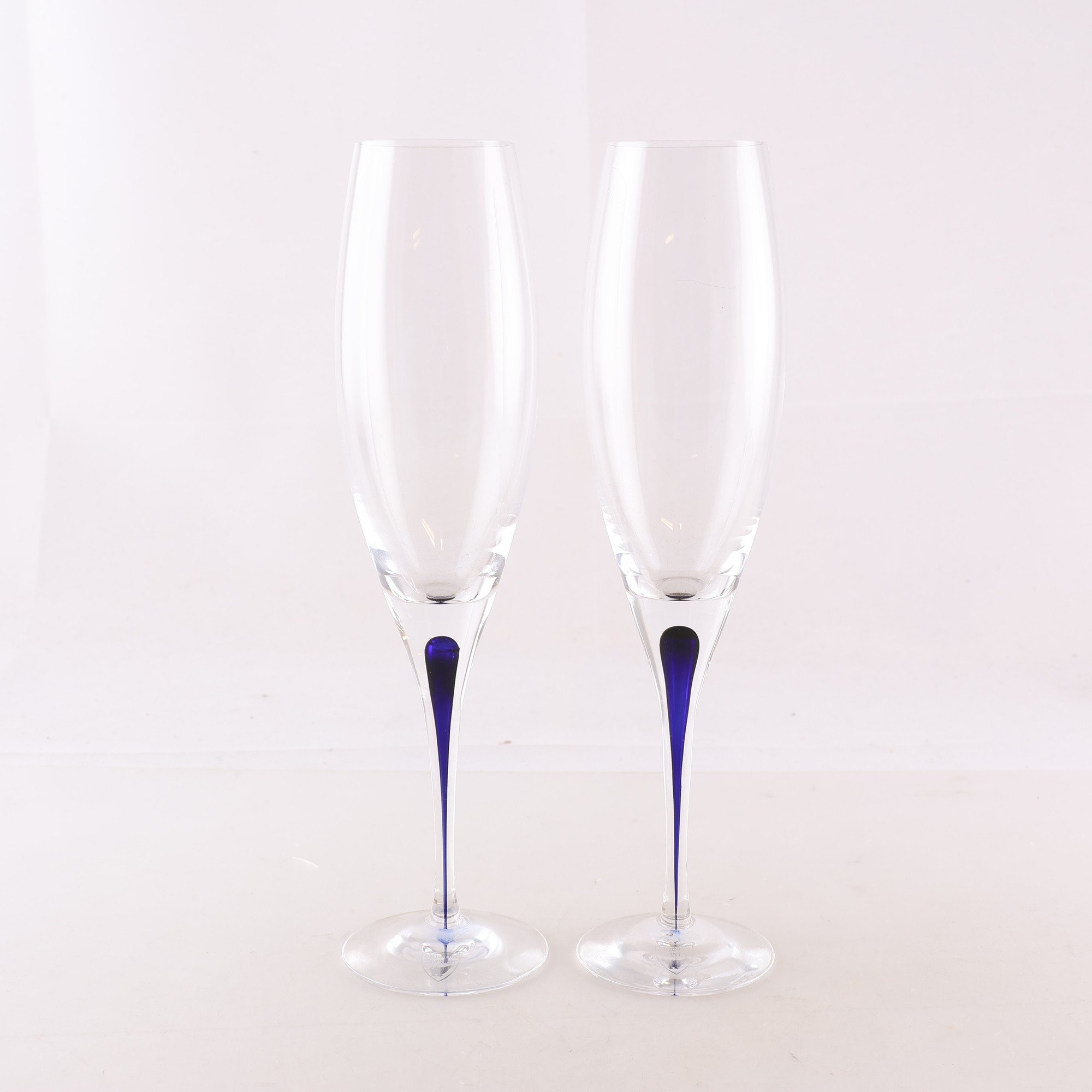 Champagneglas, Intermezzo, Erika Lagerbielke, Orrefors, 2 st. Samfraktas ej.