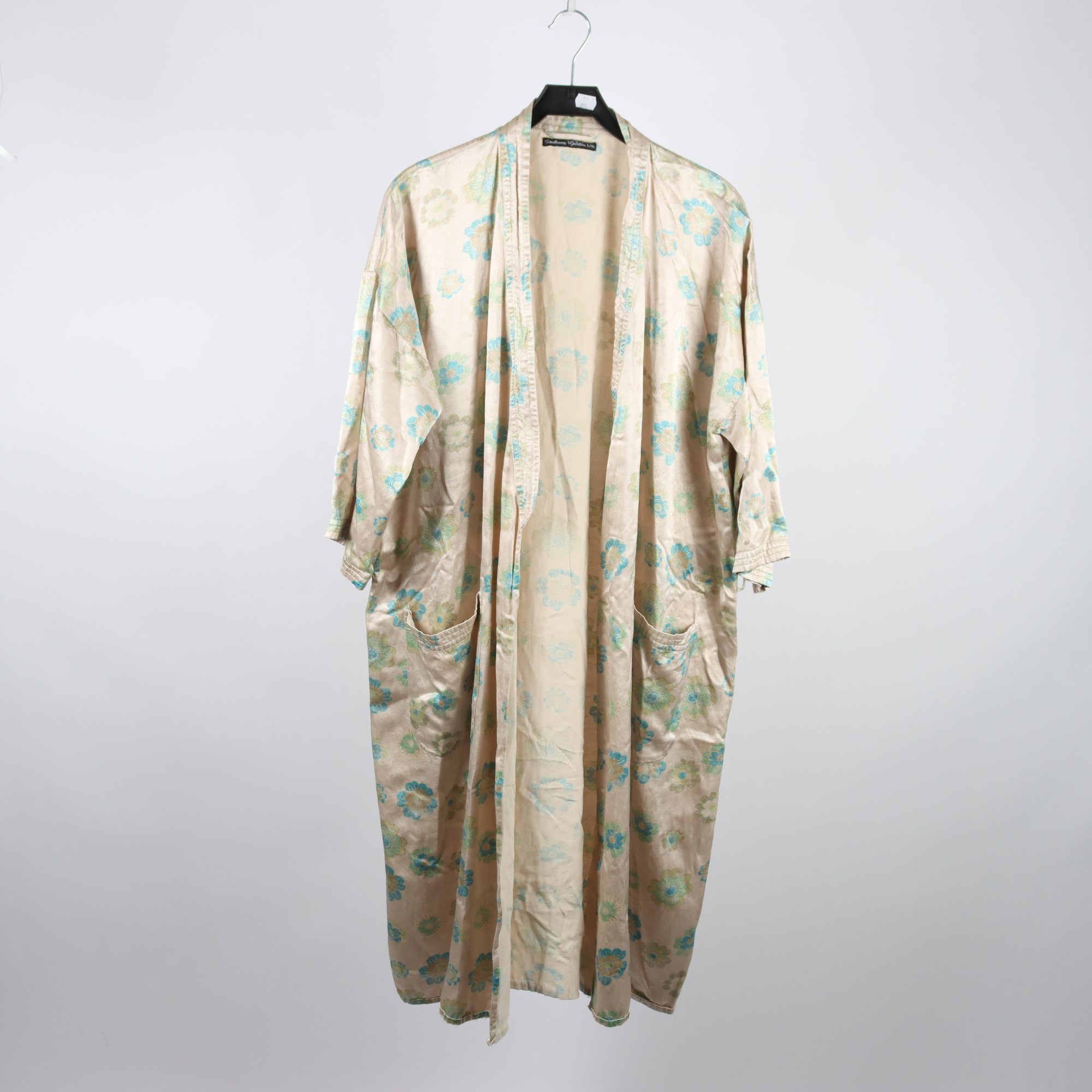 Kimono, Gudrun Sjödèn, beige, blommig, stl. L/XL