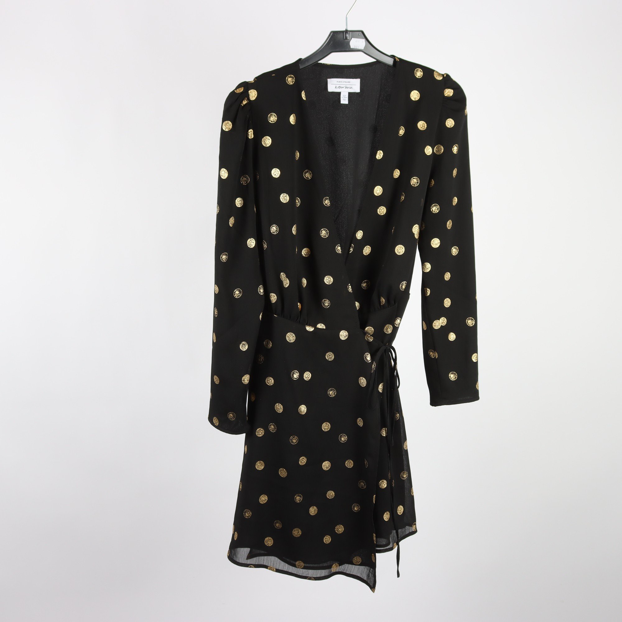 Klänning, &Other Stories, svart, guld, stl. 36