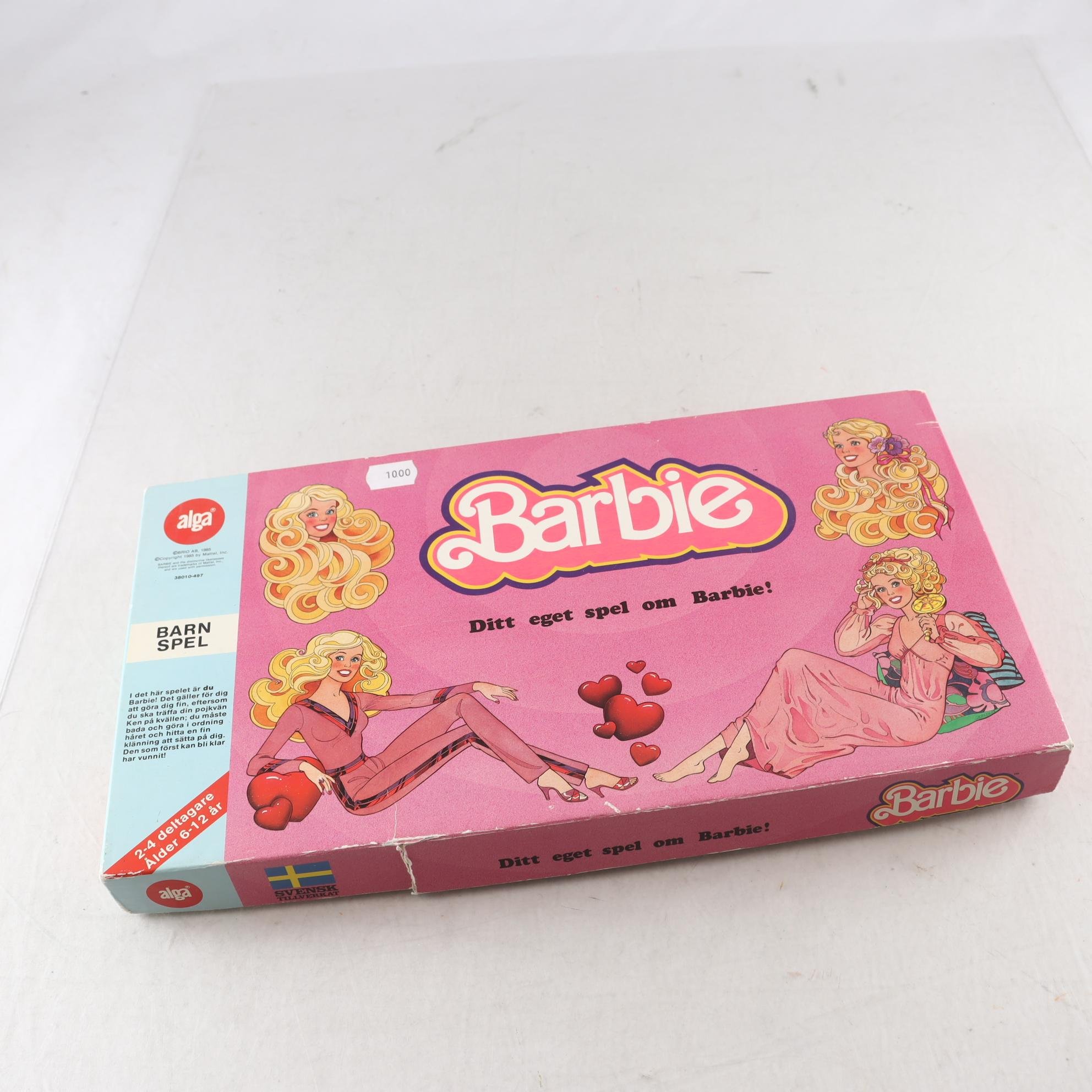 Spel, Barbie,alga, 80 talet.