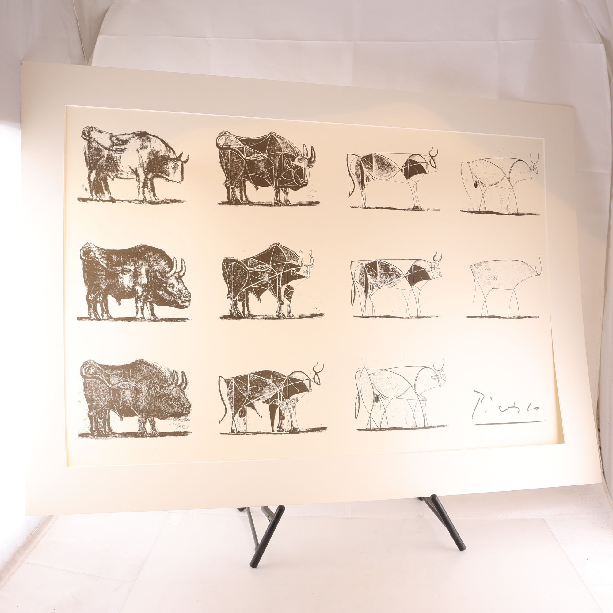 Grafiskt tryck, Le Taureau, efter, Pablo Picasso. Endast avhämtning.