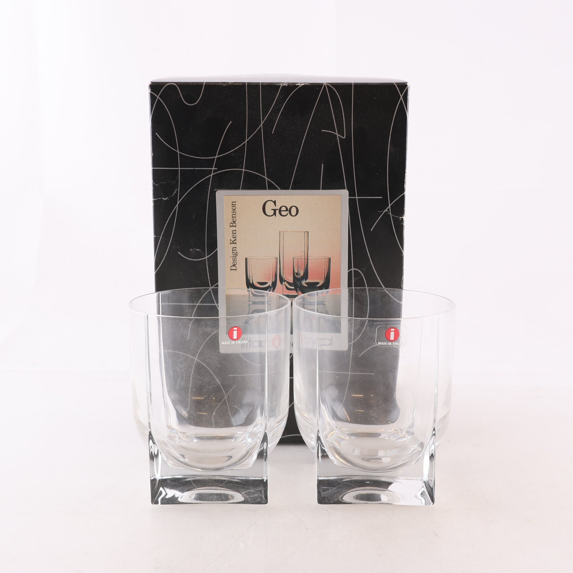 Selter/whiskyglas, Geo, Ken Benson, Iittala, 2 st