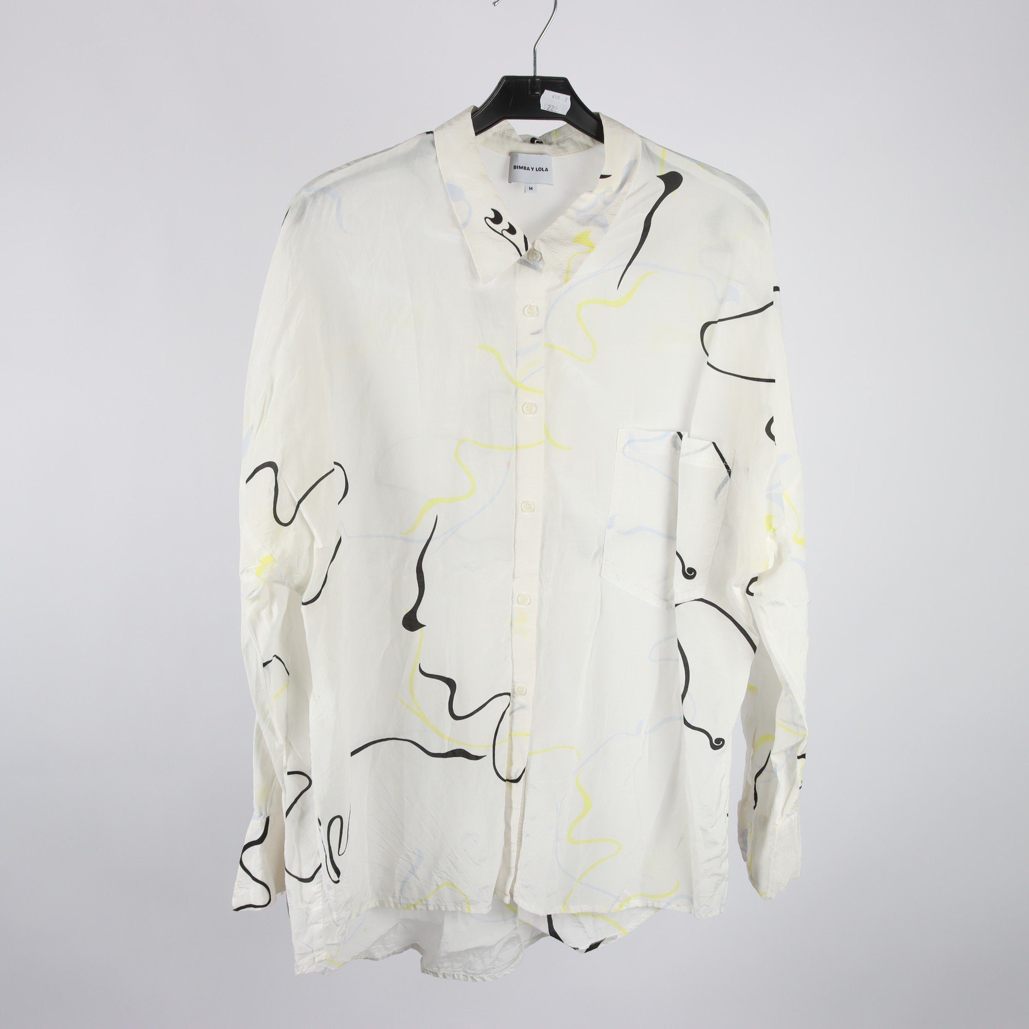 Blus, Bimba Y Lola, vit, gul, svart, stl. M