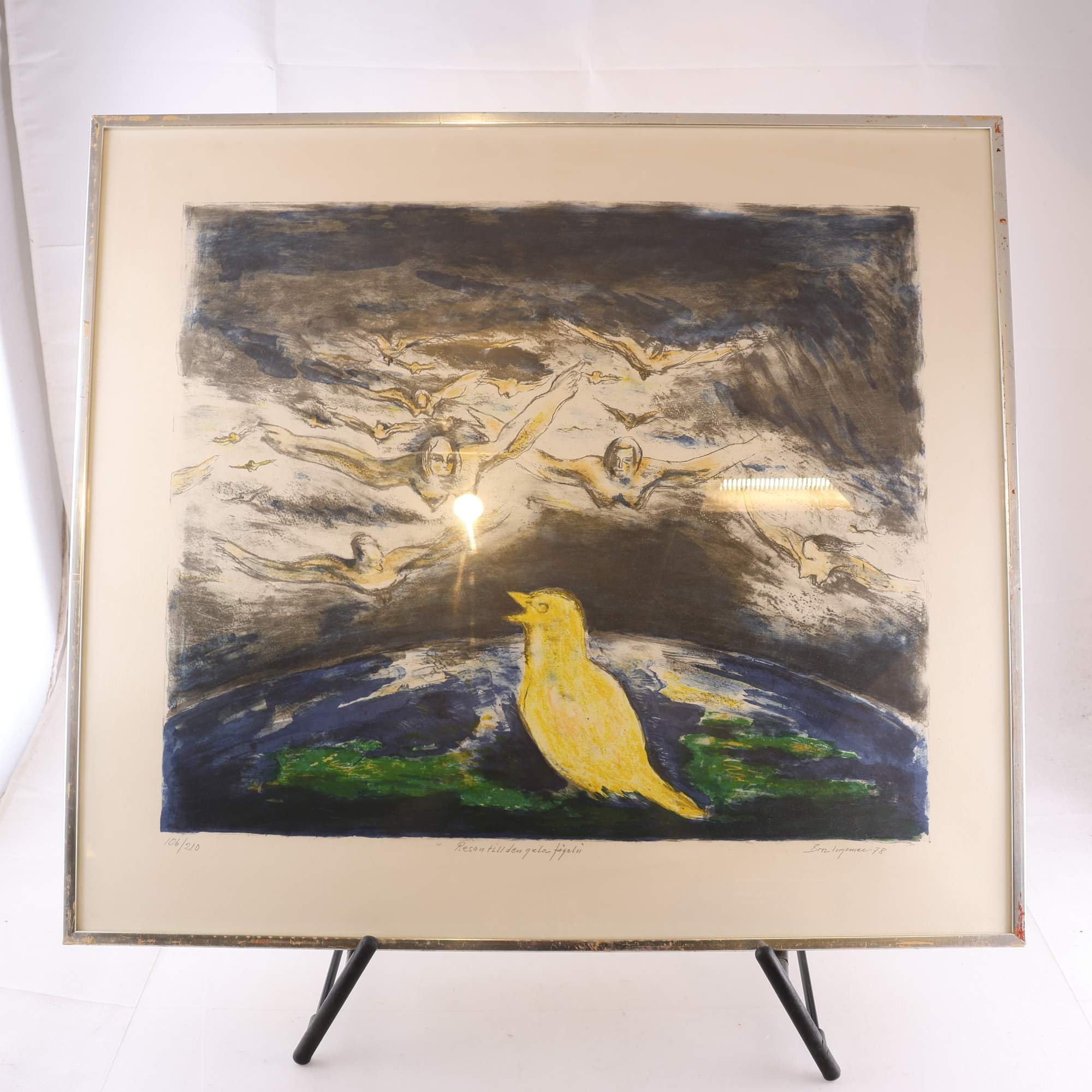 Färglitografi, Bror Ingemar Fröberg, (1921-1999), sign. 1978. Endast avhämtning.