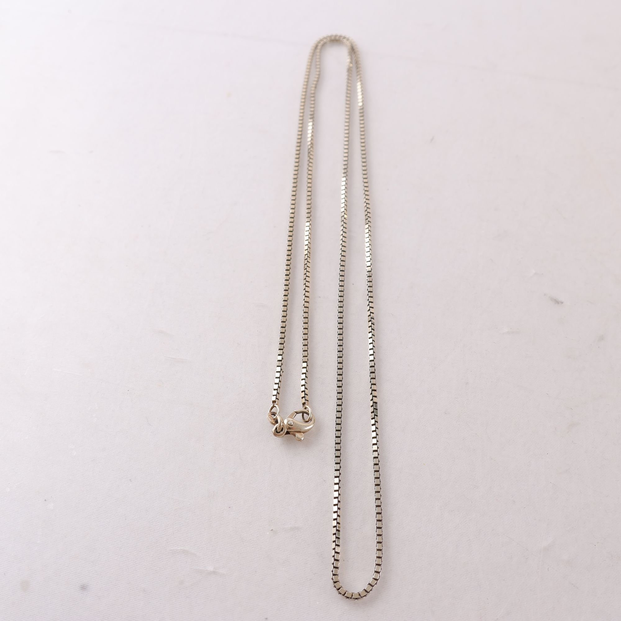 Kedja, Veneziansk, silver 925, lång, vikt: 10.2g