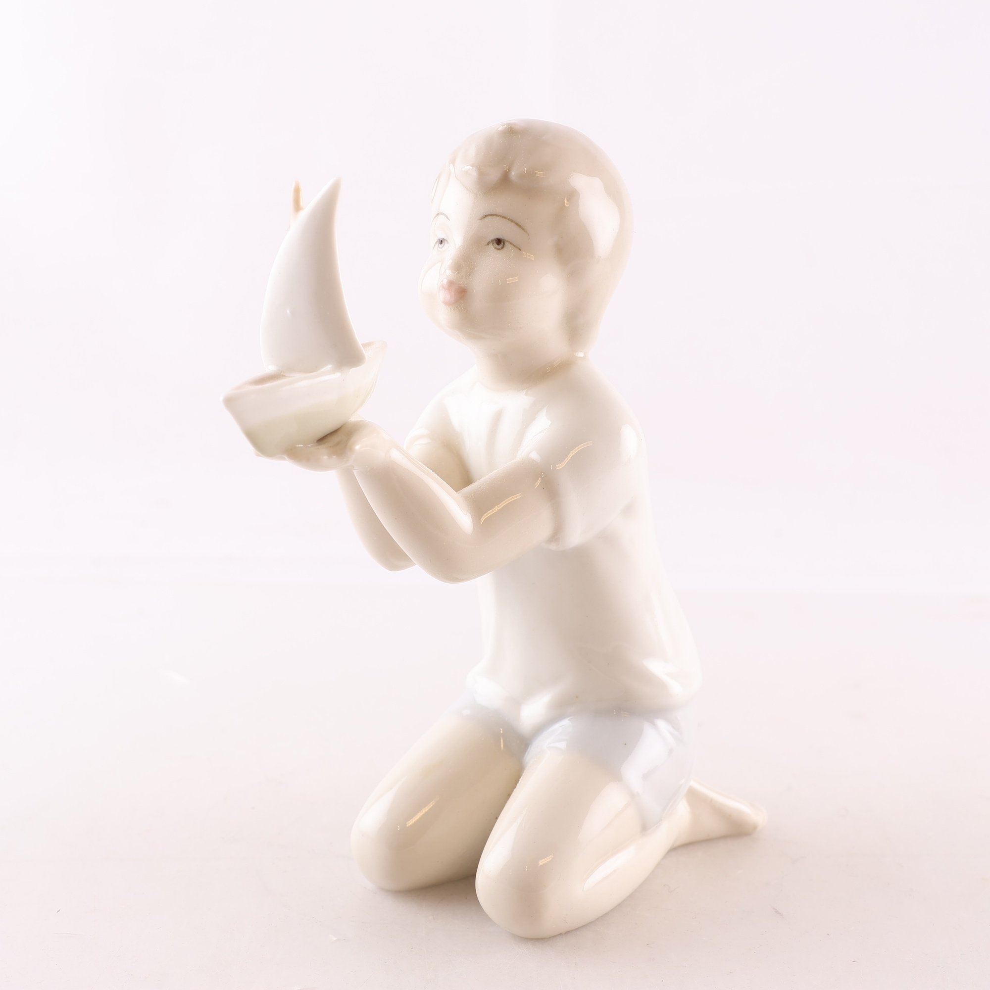 Figurin, pojke med sgelbåt, Porceval, Spanien
