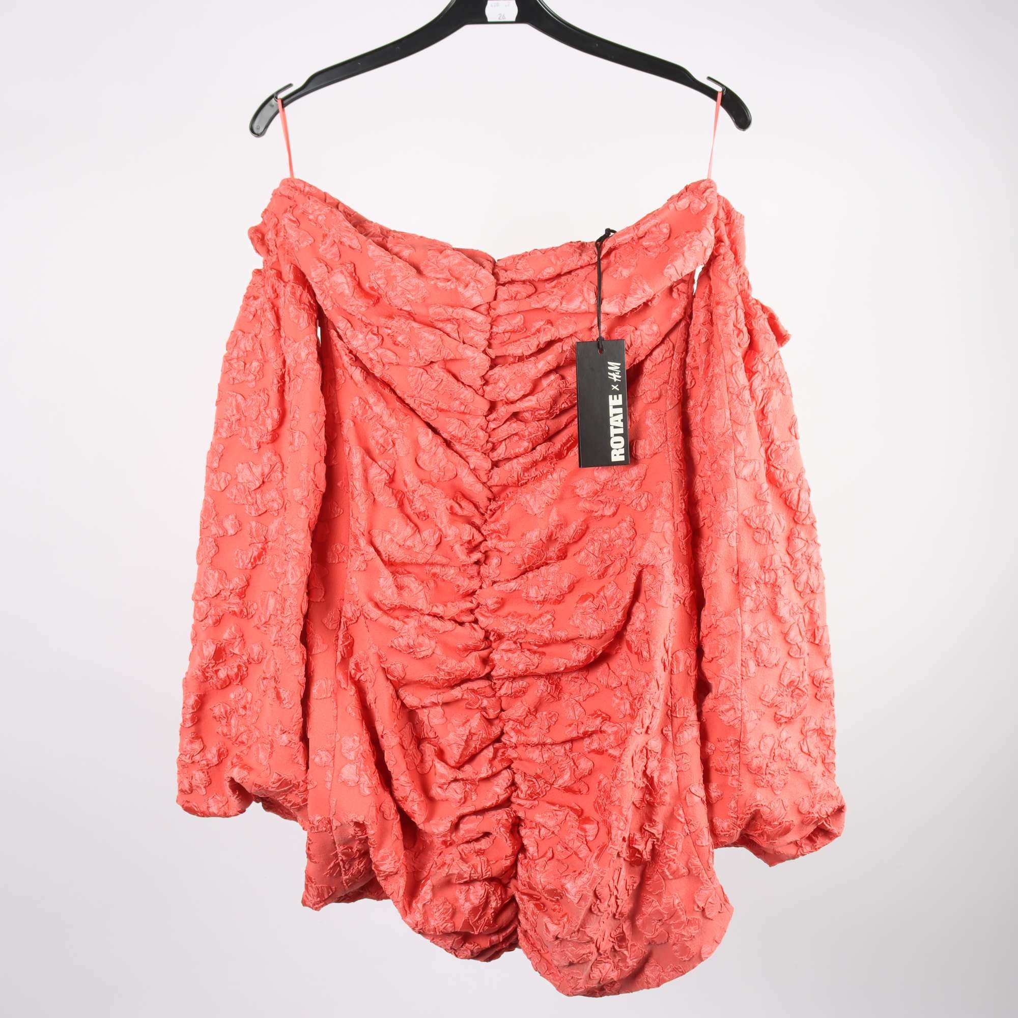 Klänning, Rotate x H&M, korall, stl. 38
