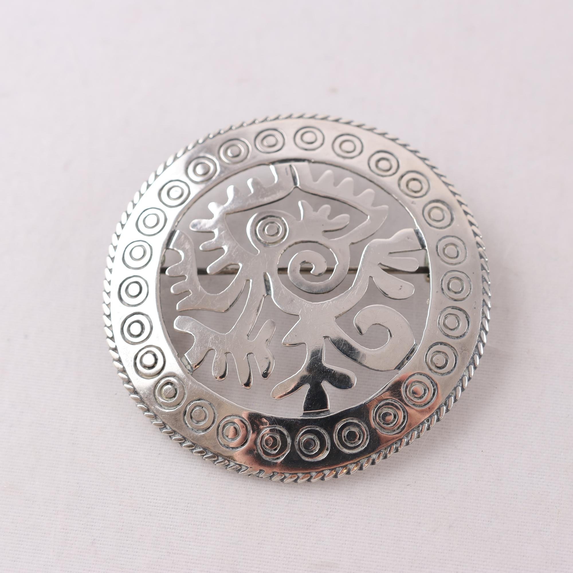 Brosch, hänge, silver 925, Mexico, vikt: 9.4g