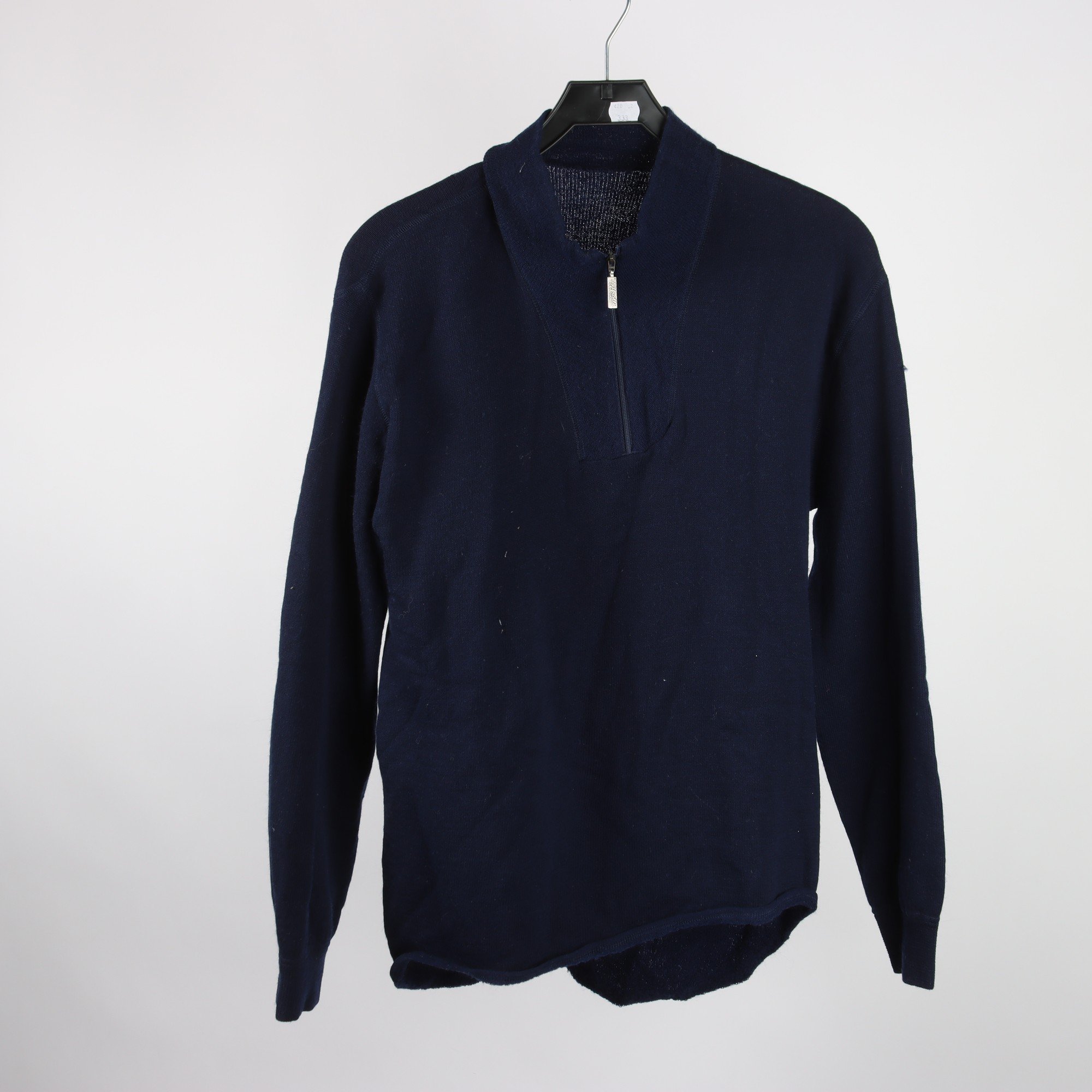 Tröja, Ullfrotté, blå, retro,stl. XL.