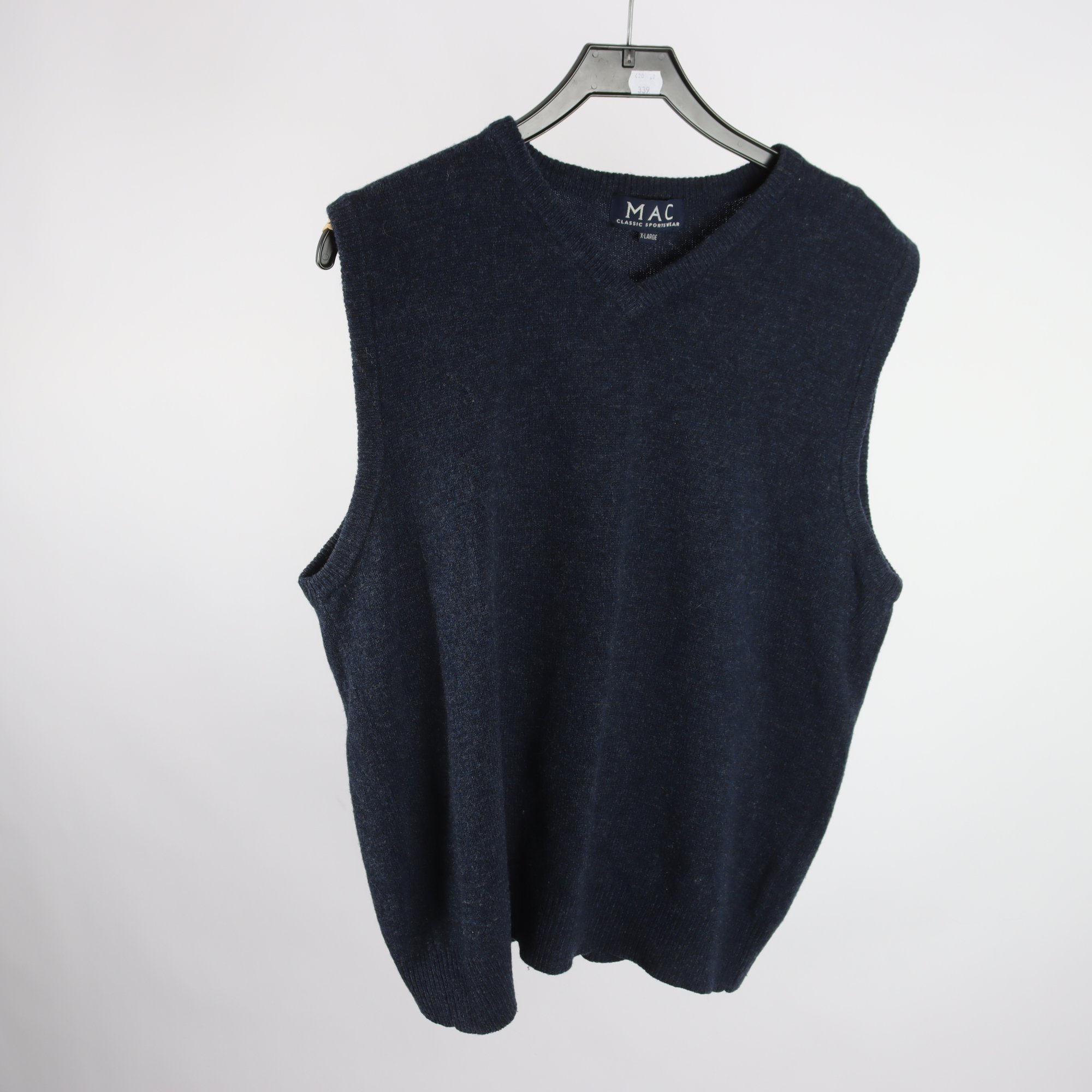 Väst, MAC, blå, lammull, stl. XL.