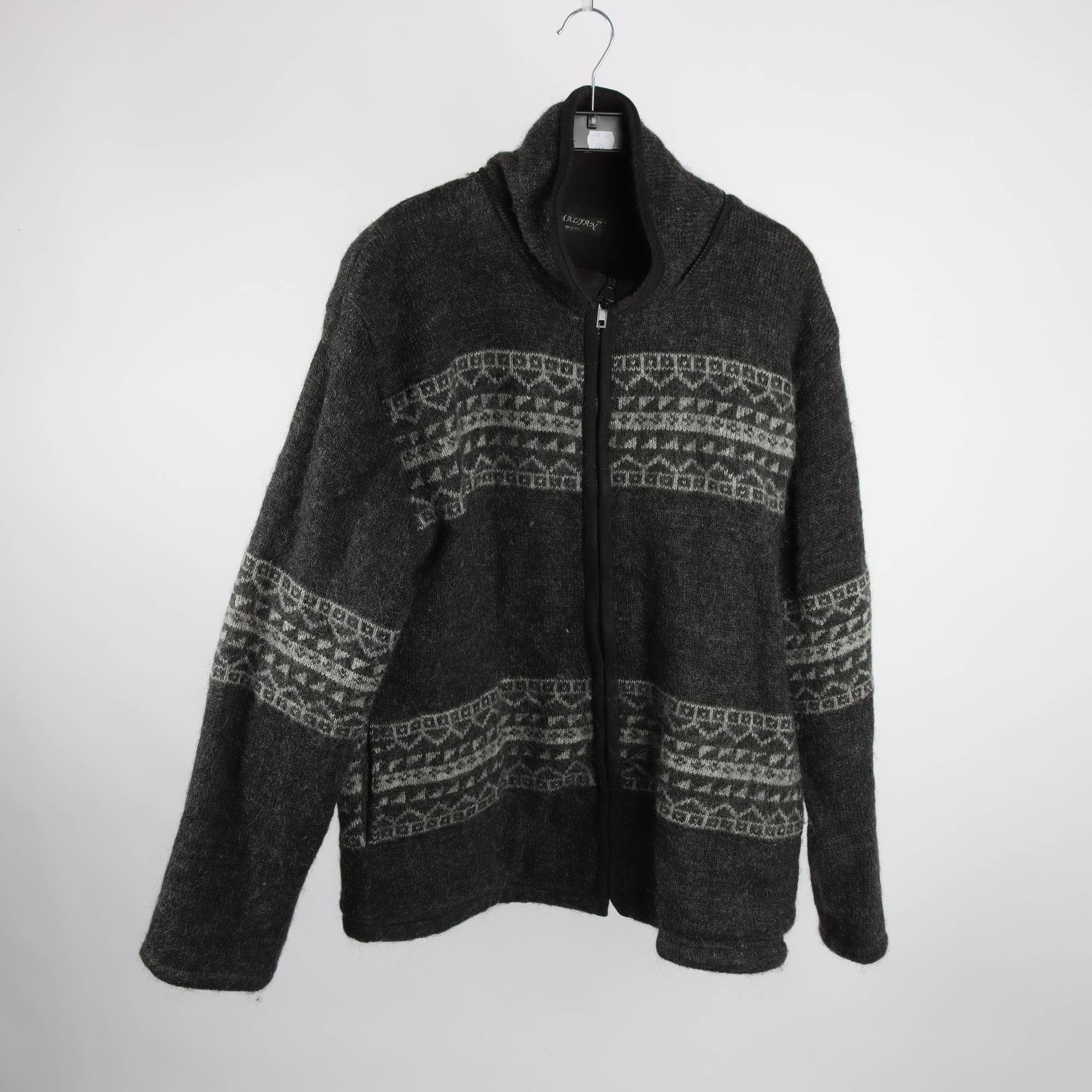 Kofta, Himalyan Wool, grå, ull, stl. ca. L/XL.