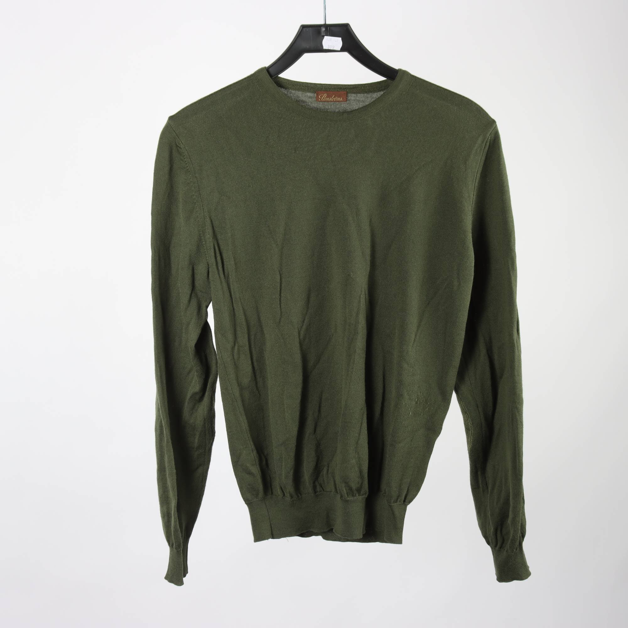 Tröja, Stenström, grön, ull, stl. M.