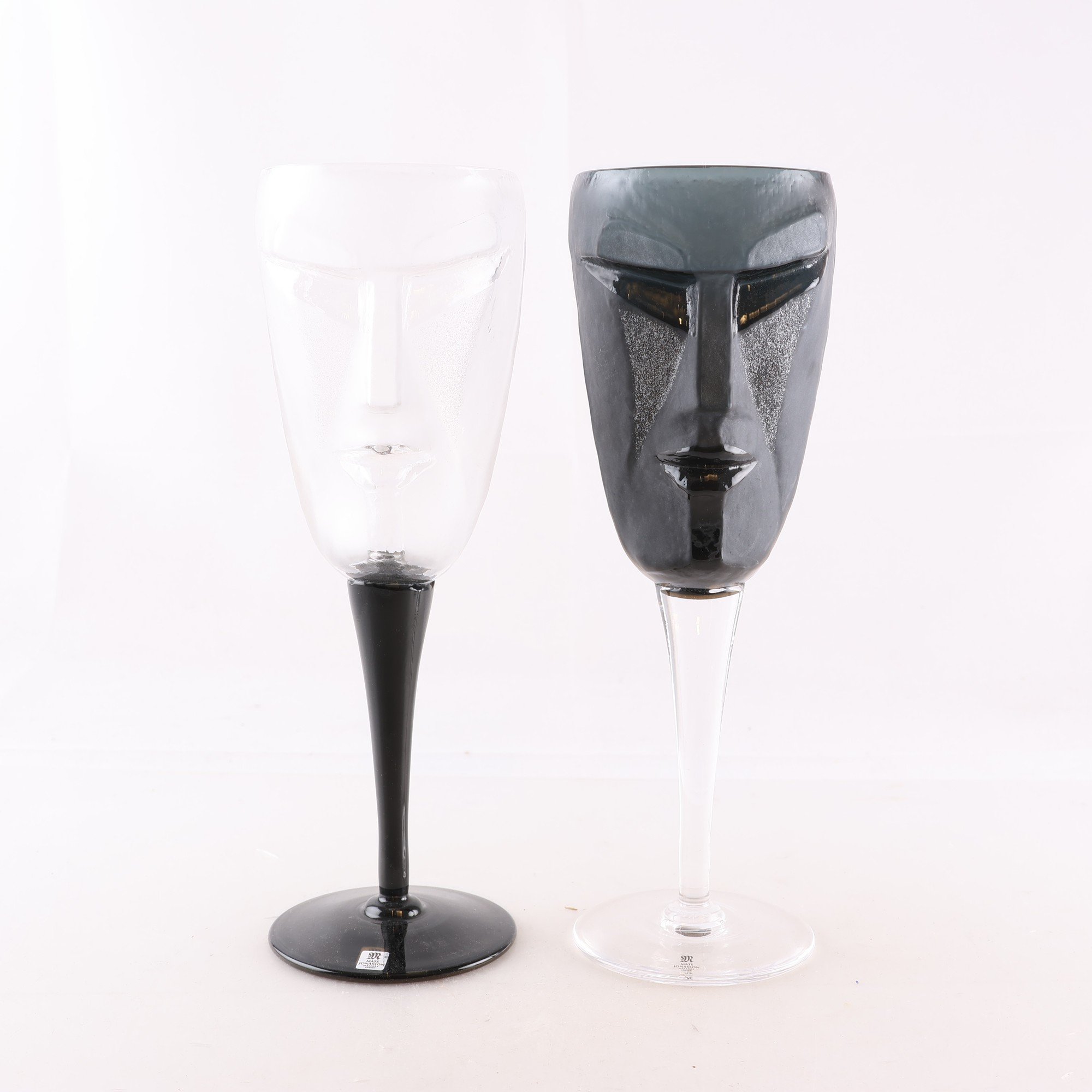 Vinglas, Kubik, Masq, Mats Jonasson, Målerås, 2 st