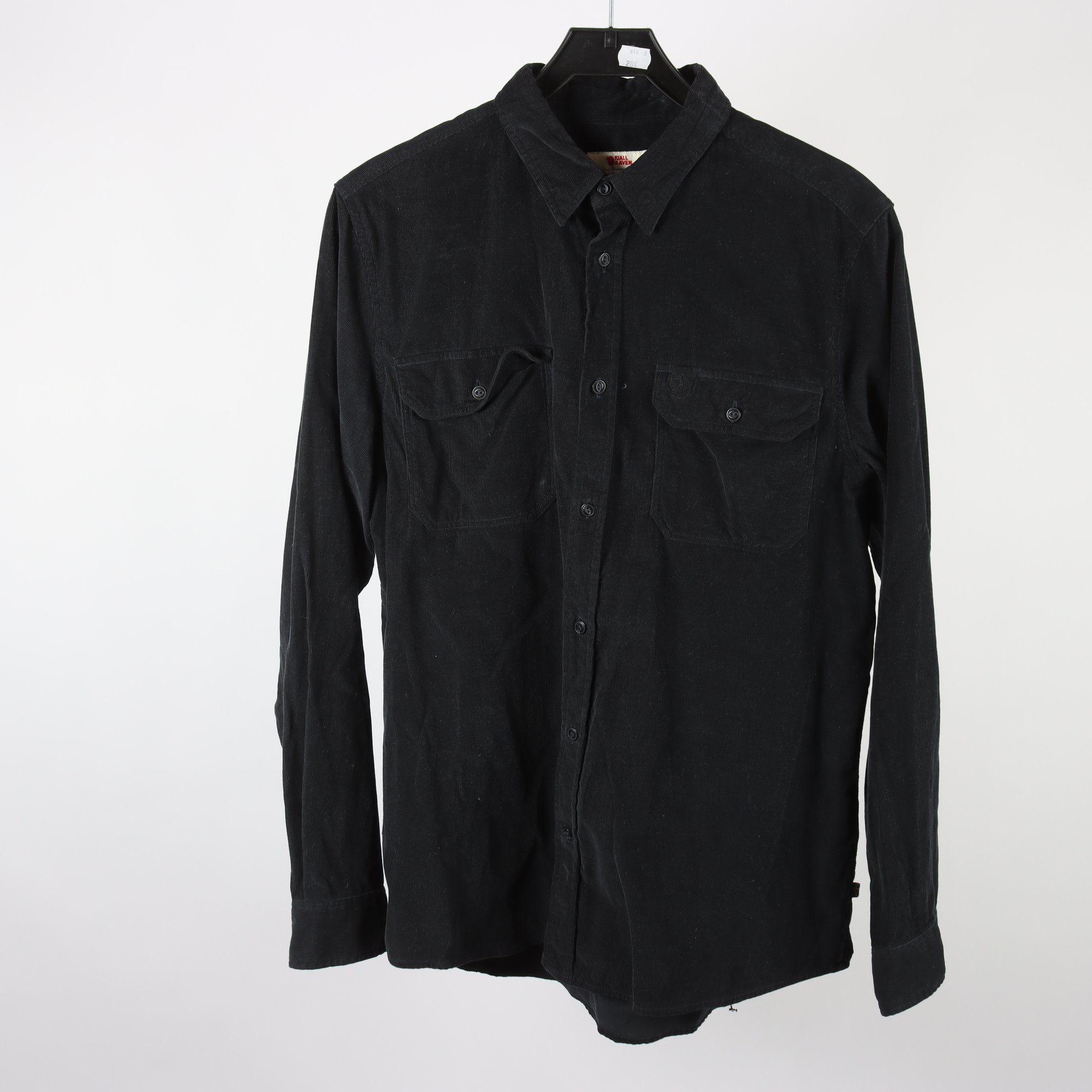 Skjorta, Fjällräven, svart, manchester, stl. L