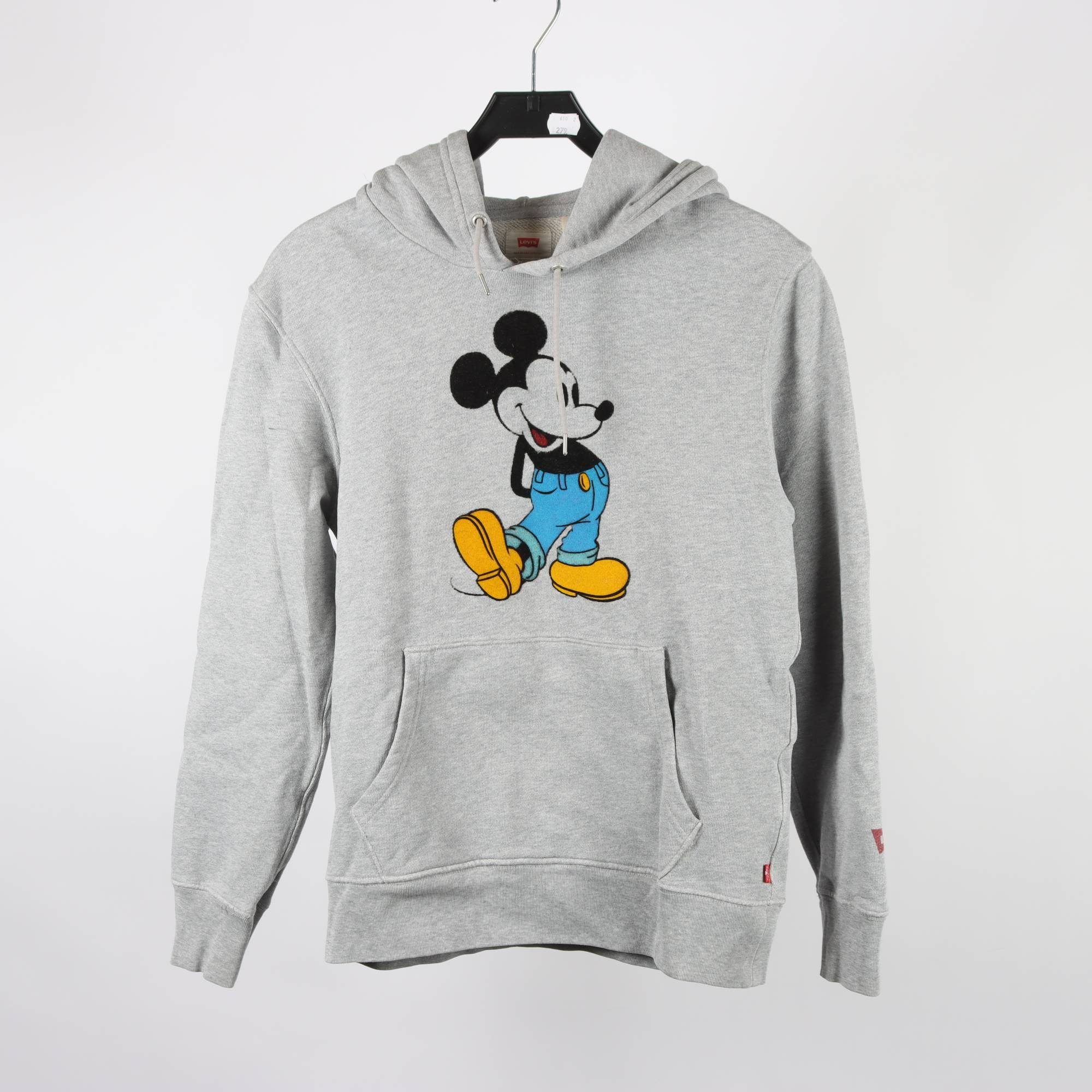 Hoodie, Levis, Mickey Mouse, grå, stl. S