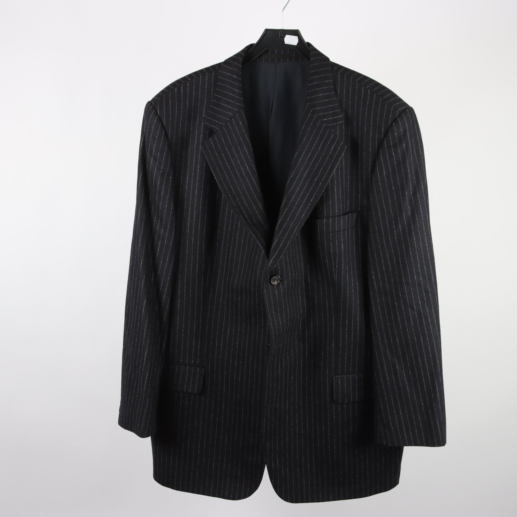 Kavaj, Hugo Boss, svart, kritstreckrandig, stl. 60