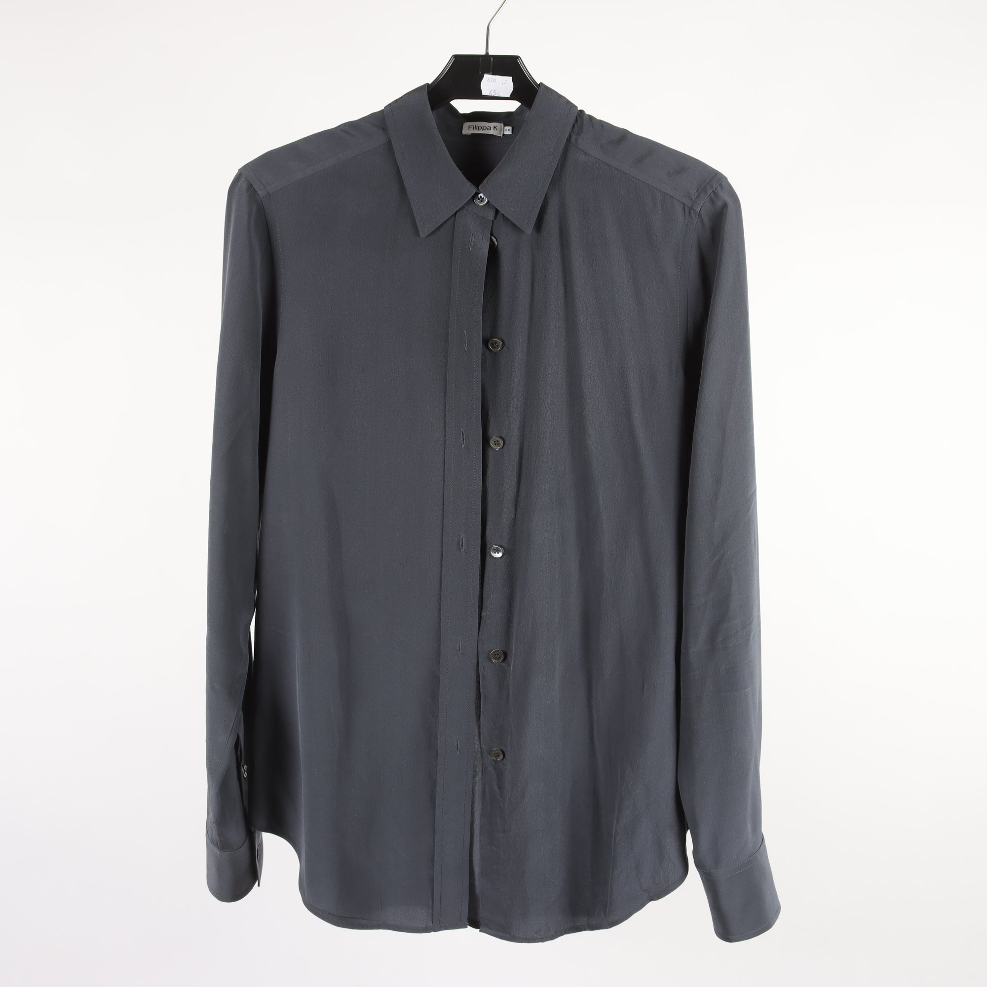 Blus, Filippa K, grå, 100% silke, stl. XS.