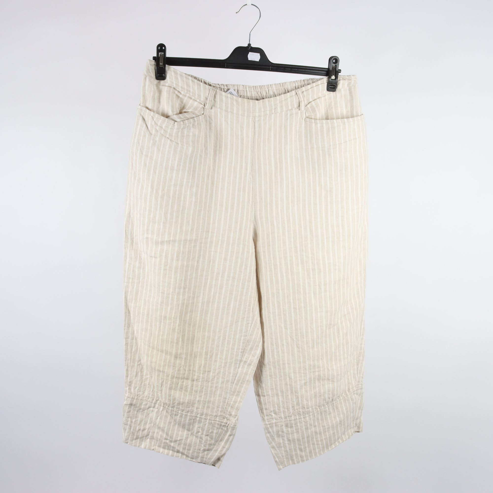 Ankelbyxor, Masai, beige, vit, lin, stl. XXL.