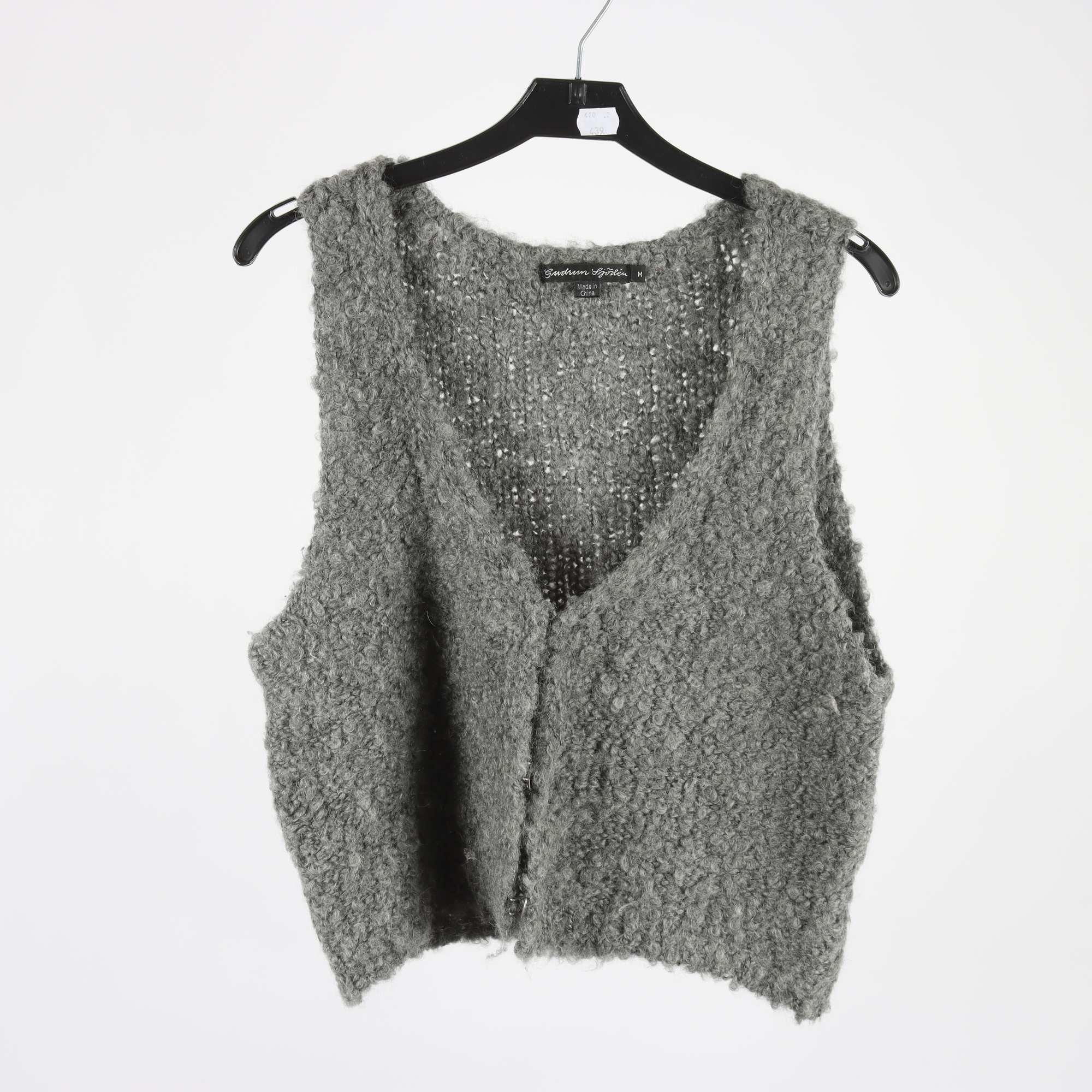 Väst, Gudrun Sjödén, grå, ull, mohair, stl. M.