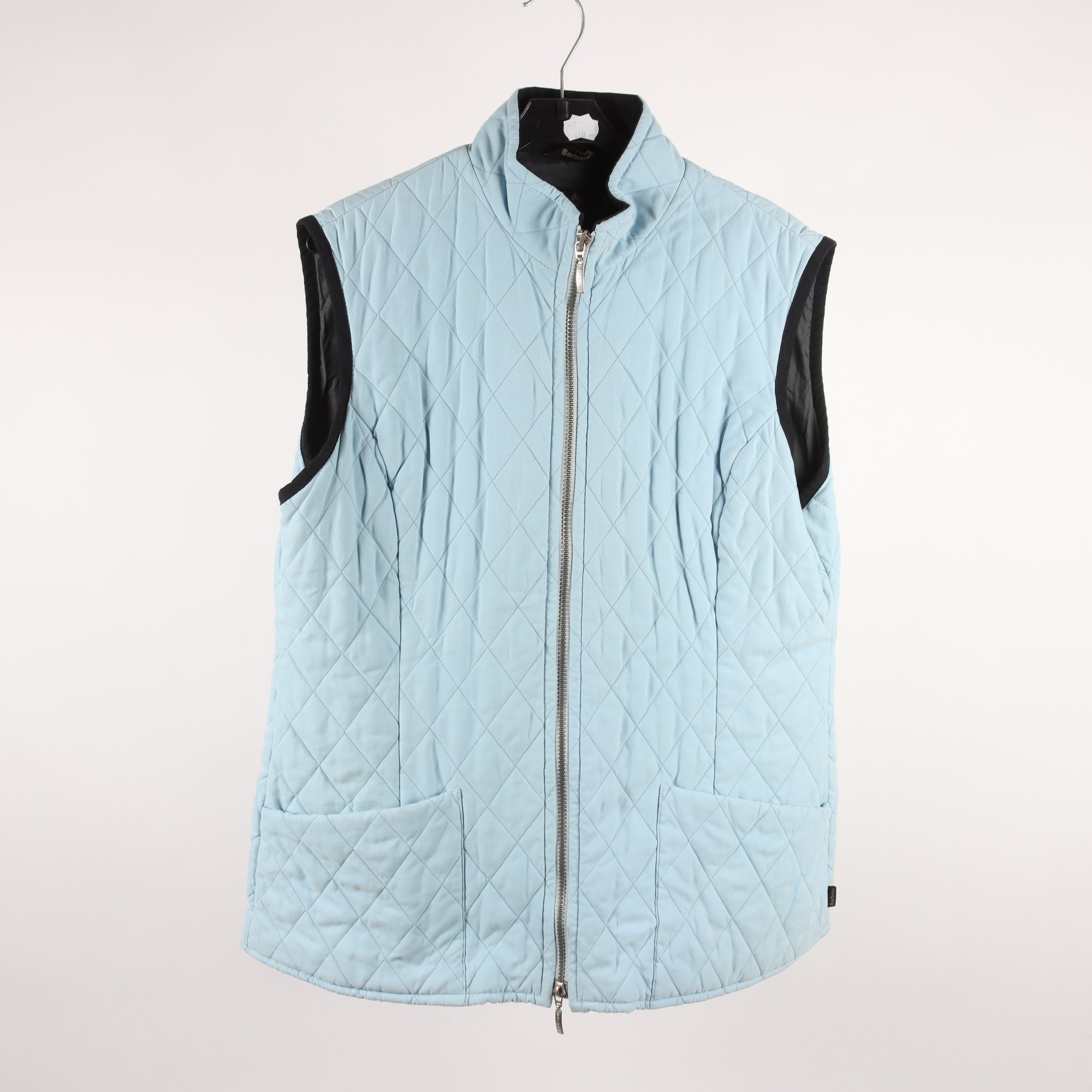 Väst, Barbour, blå, quiltad, stl. 42.