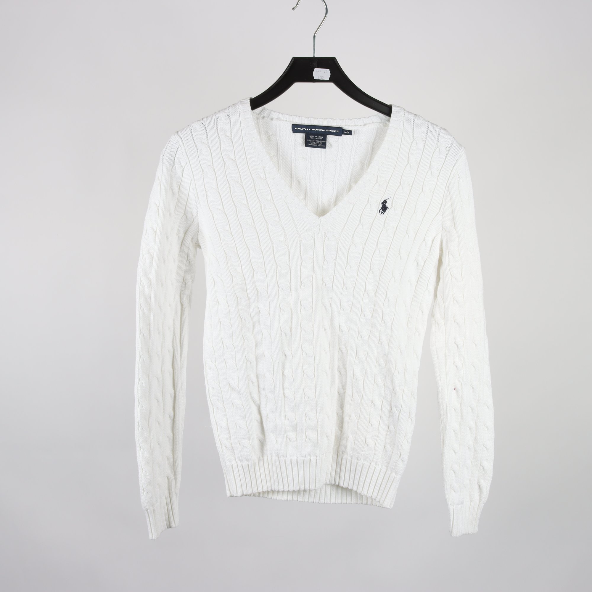 Tröja, Ralph Lauren Sport, vit, stl. M.