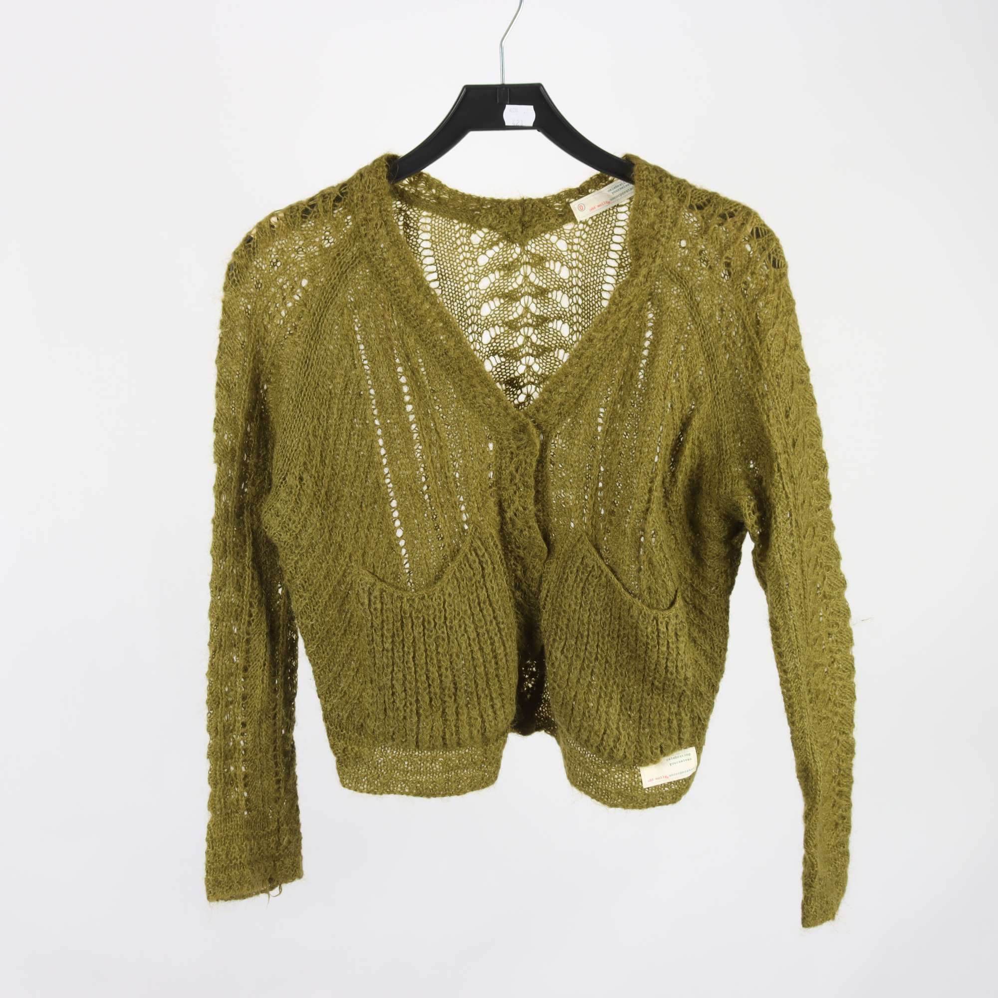 Kofta, Odd Molly, grön, mohair, stl. XS.