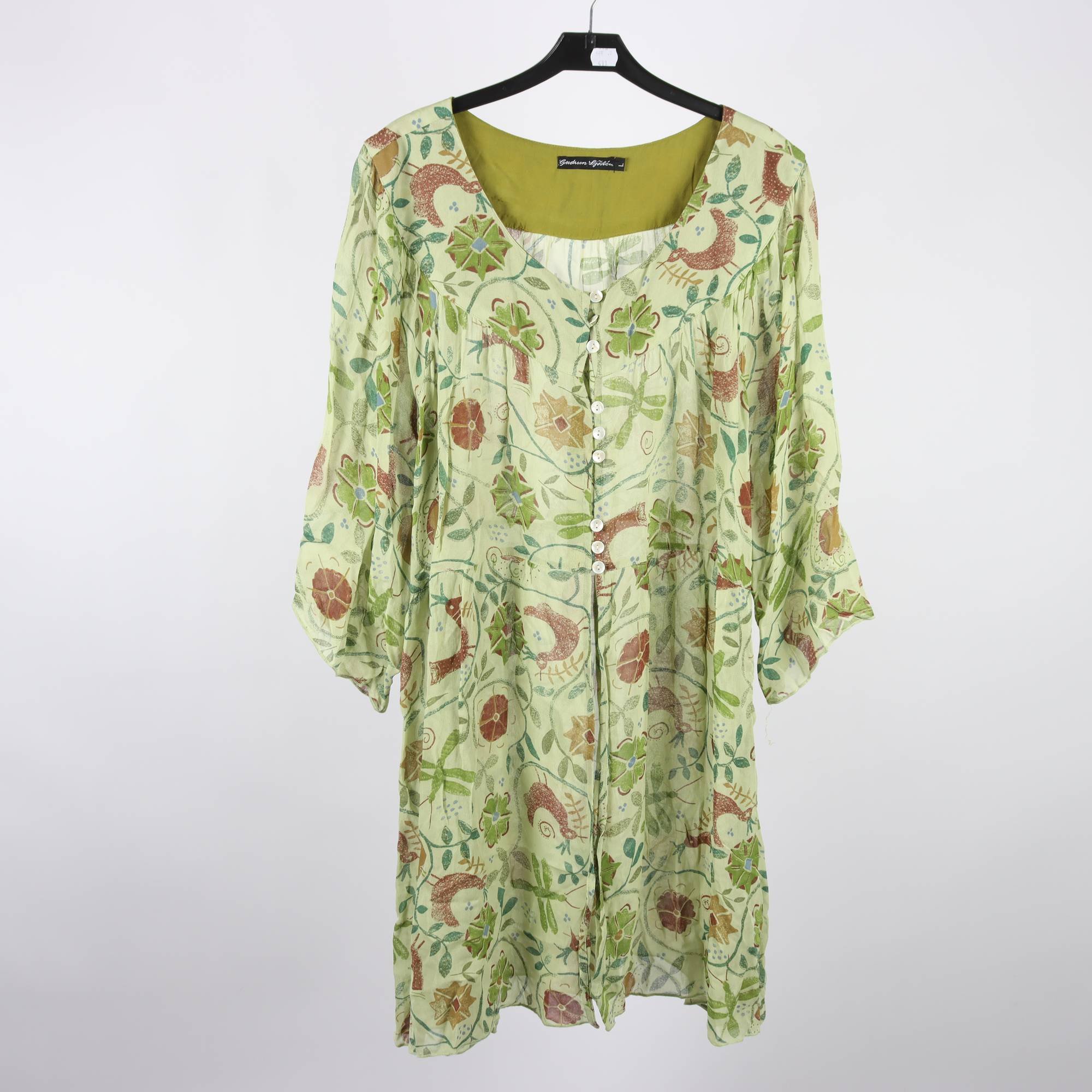 Klänning, Gurun Sjödén, grön, stl. L.