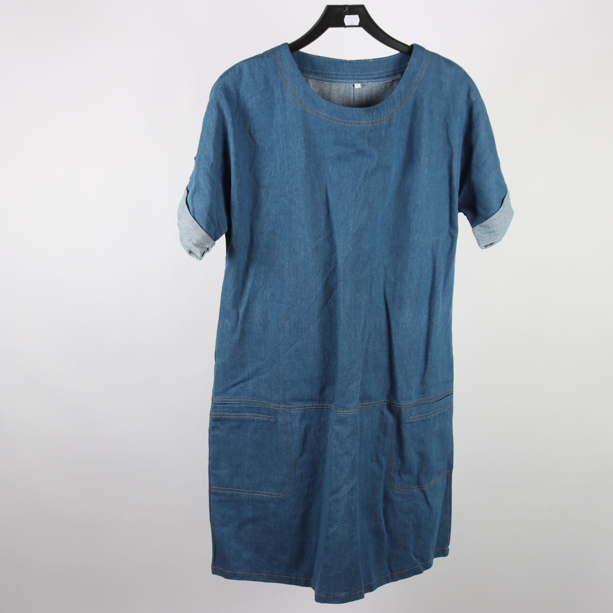 Jeansklänning, Okänd, blå, stl. XL.