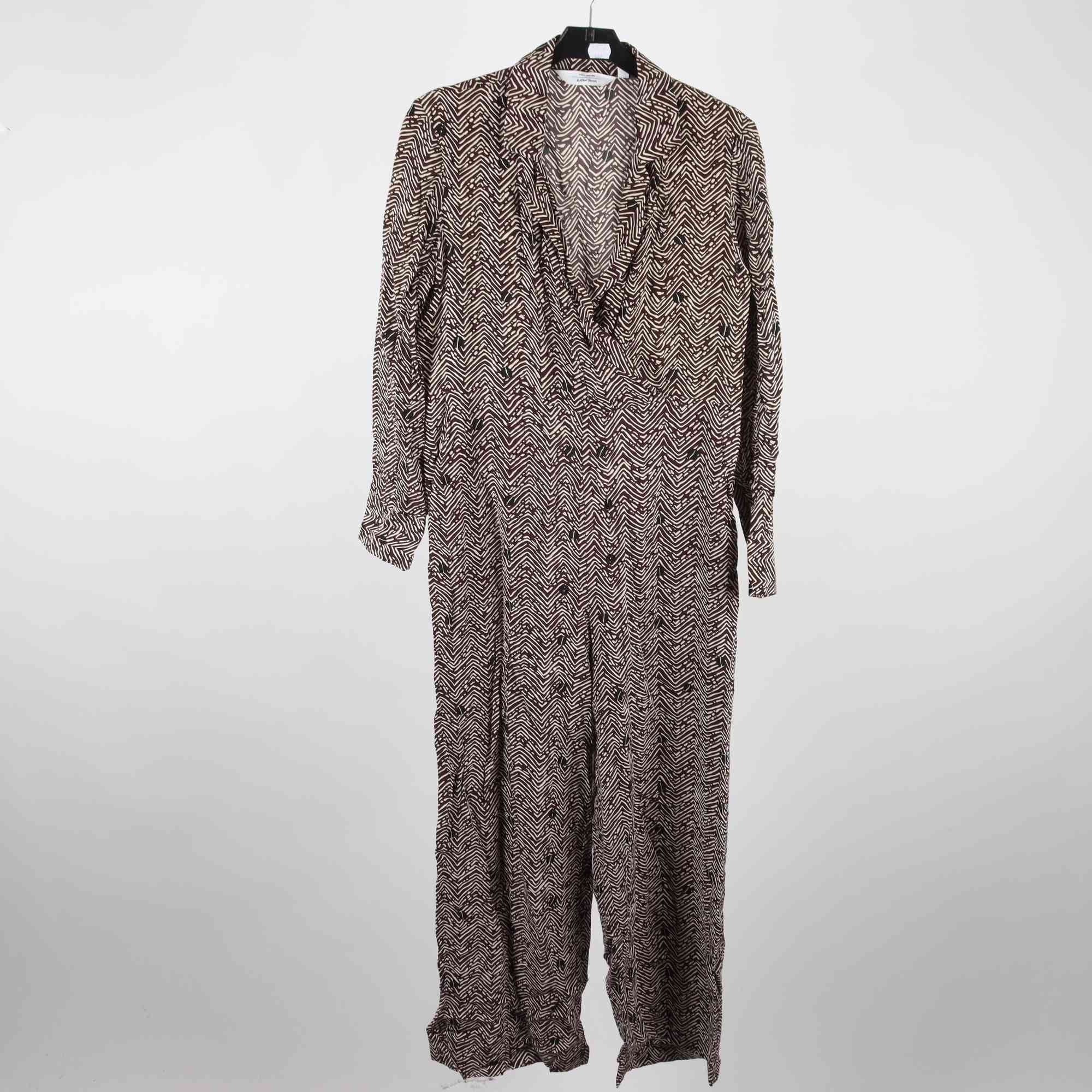 Byxdress, & Other Stories, vit, brun, stl. 36.