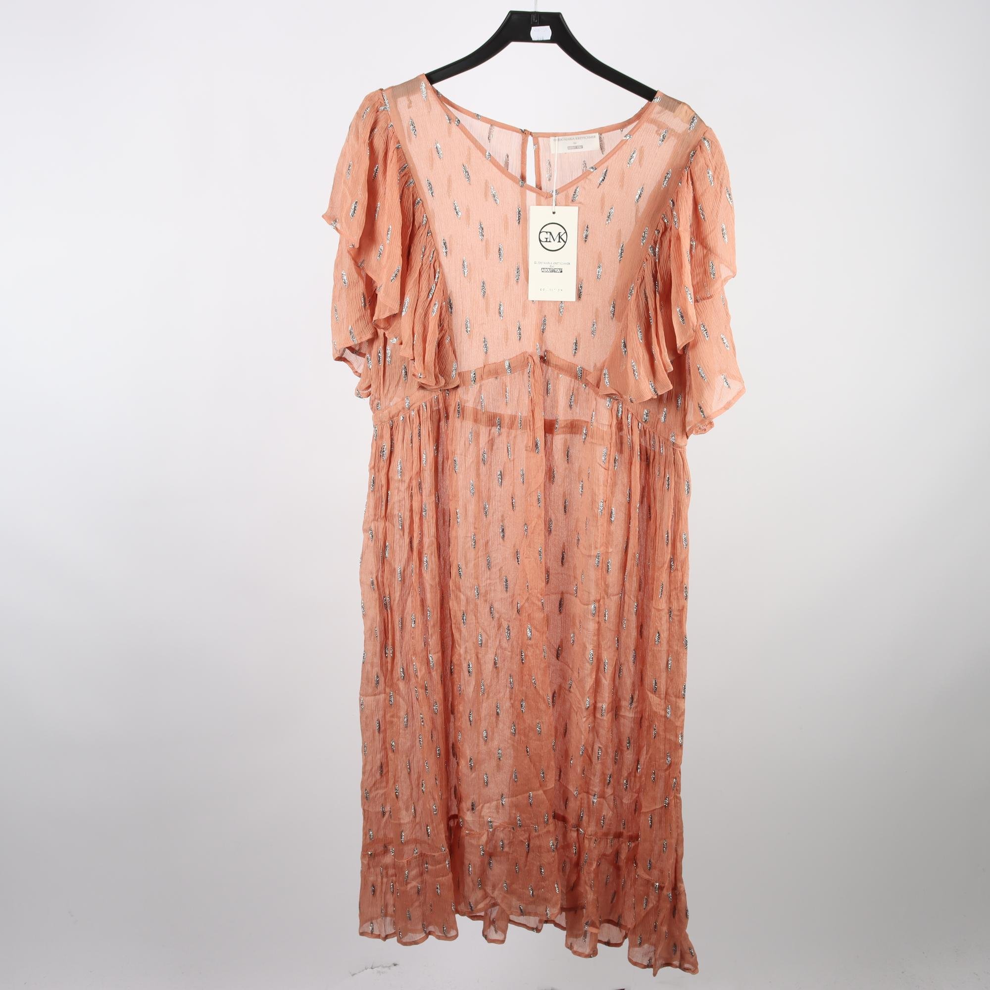 Klänning, Guido Maria Kretschmer x About You, brun, silver, stl. 38.