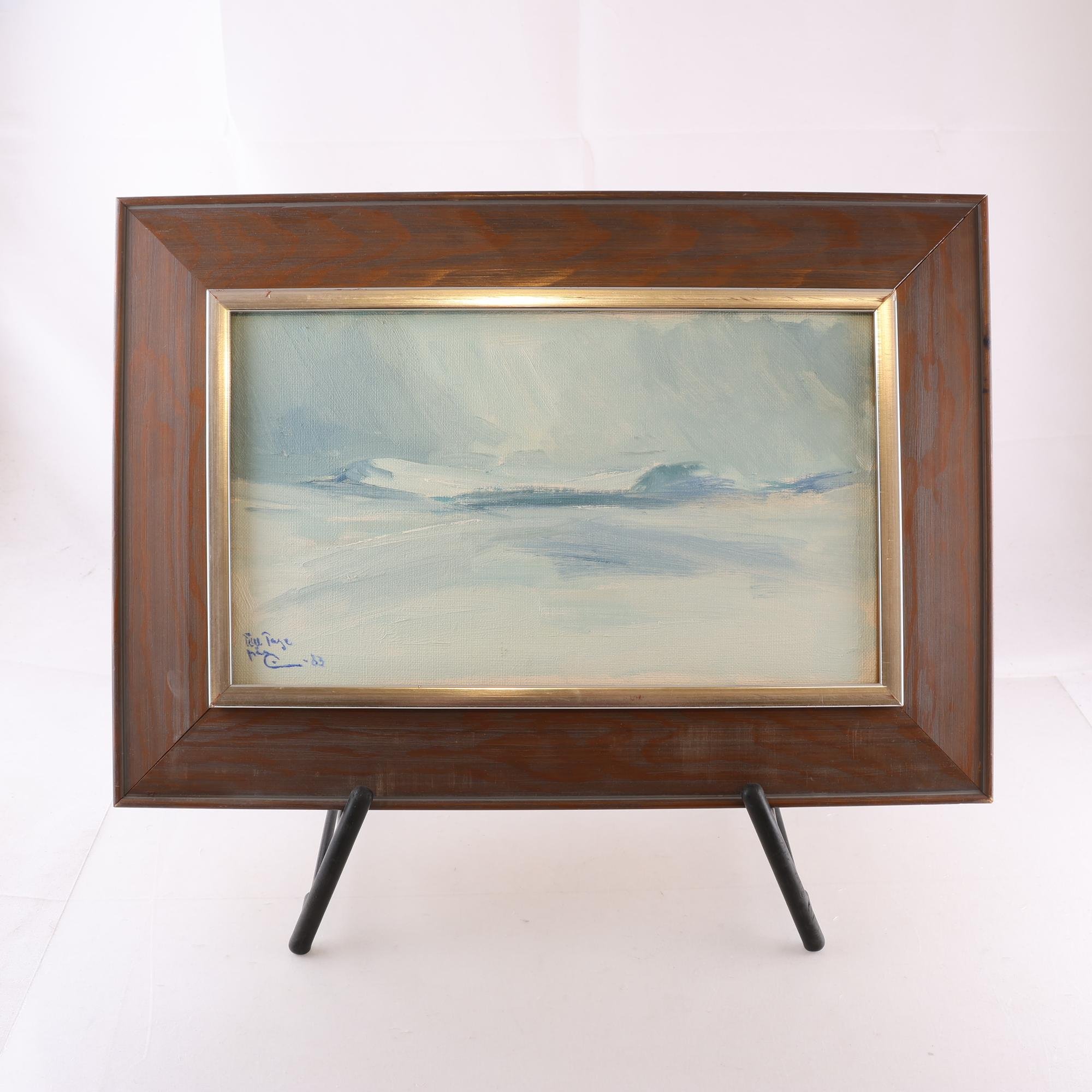 Olja på duk, Vårljus, Einar Wennberg, (1936-2004), sign, 1983. Samfraktas ej.