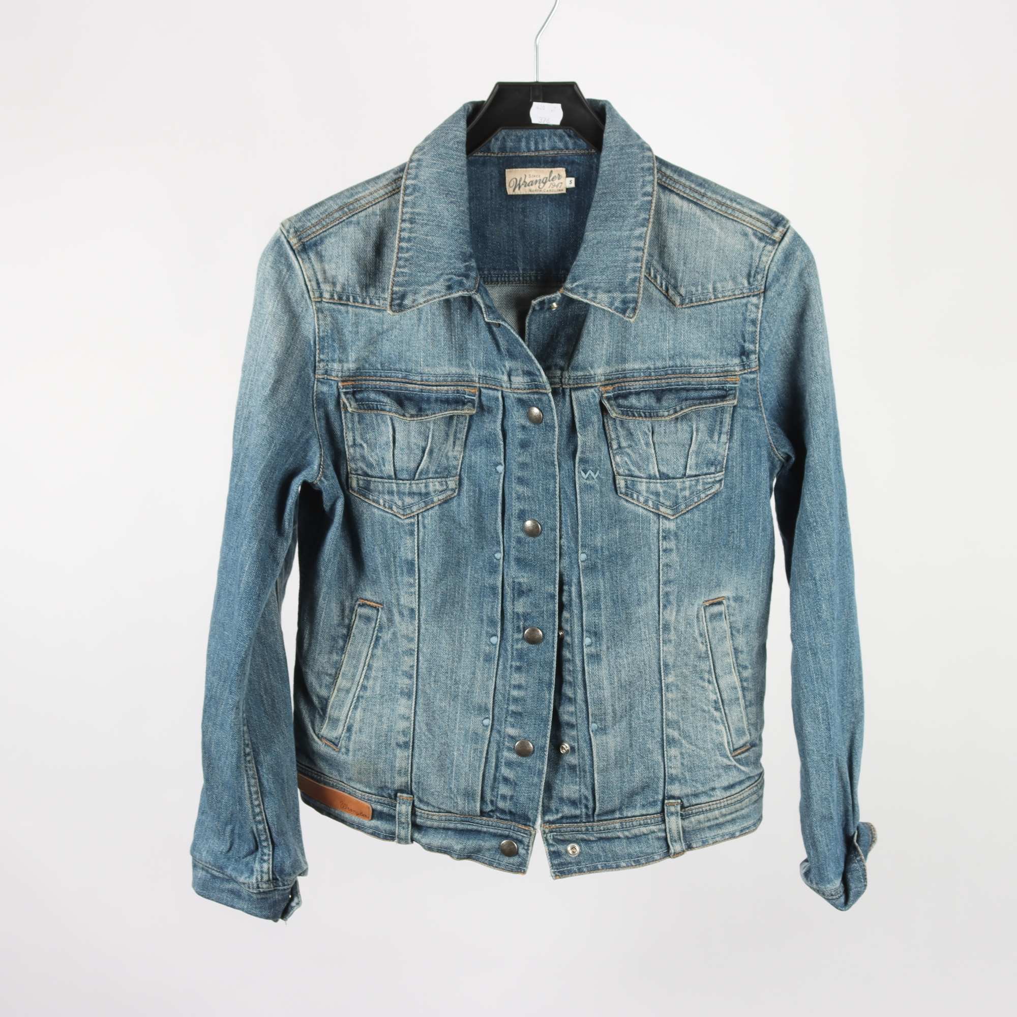 Jeansjacka, Wrangler, blå, stl. S.