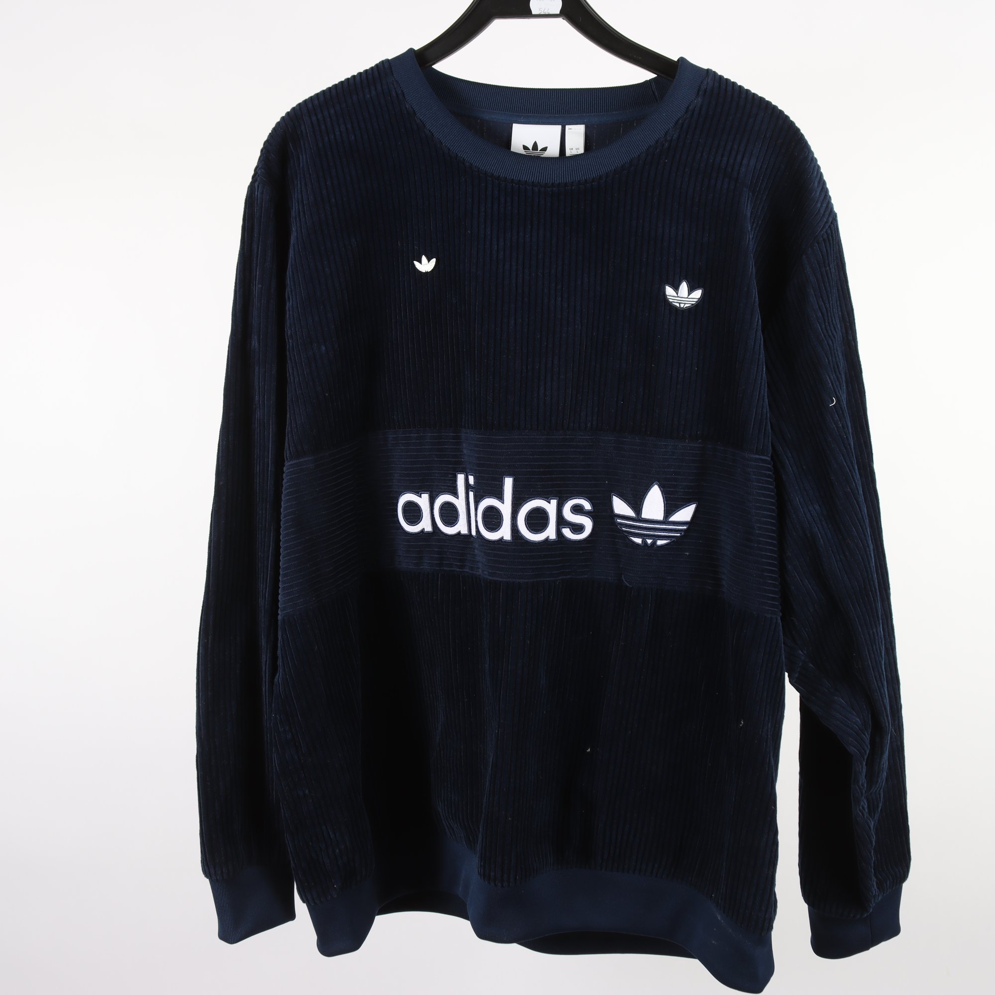 Tröja, Adidas, blå, bred manchester, stl. L.