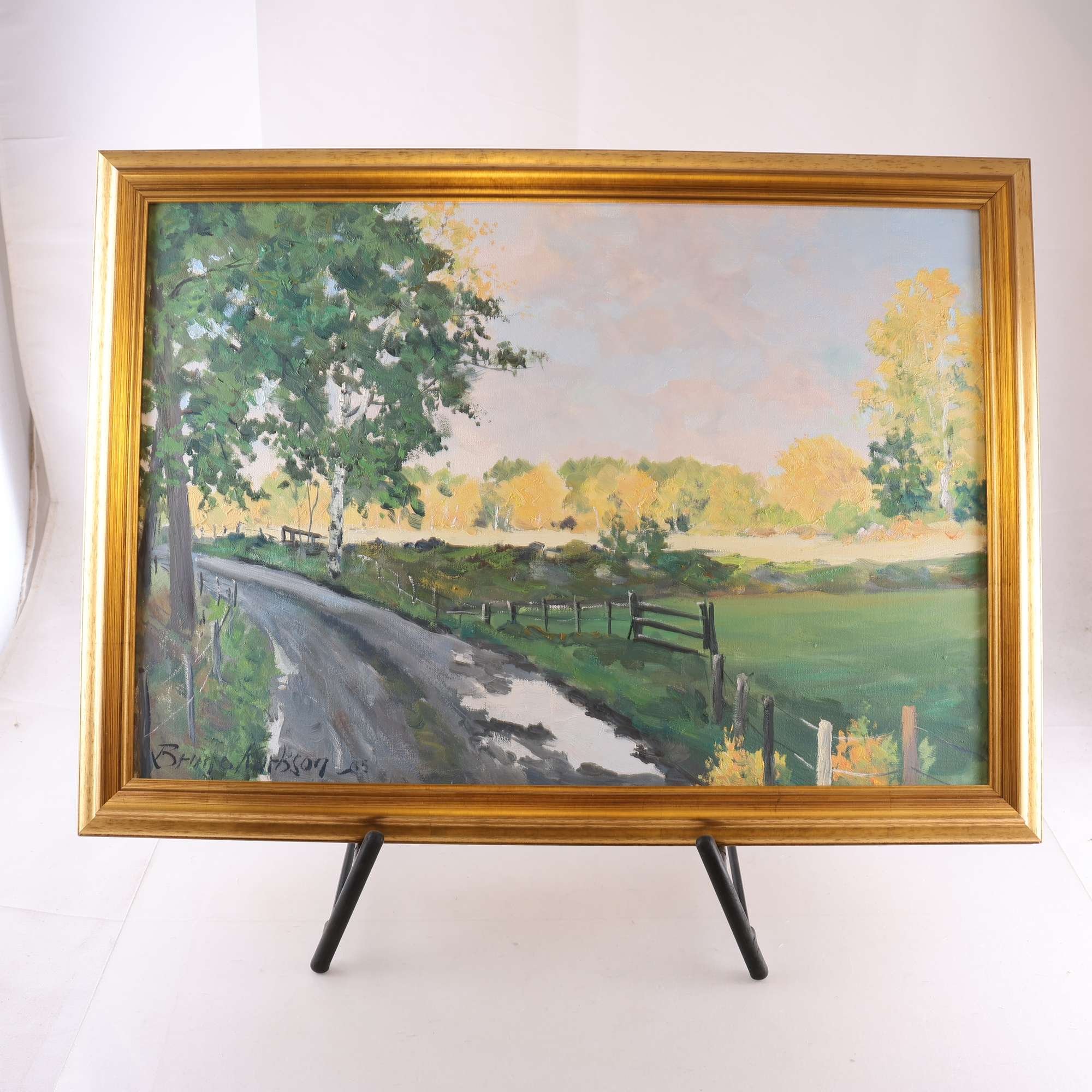 Olja på duk, Bruno Karlsson, (1927-2020), signerad. Endast avhämtning.