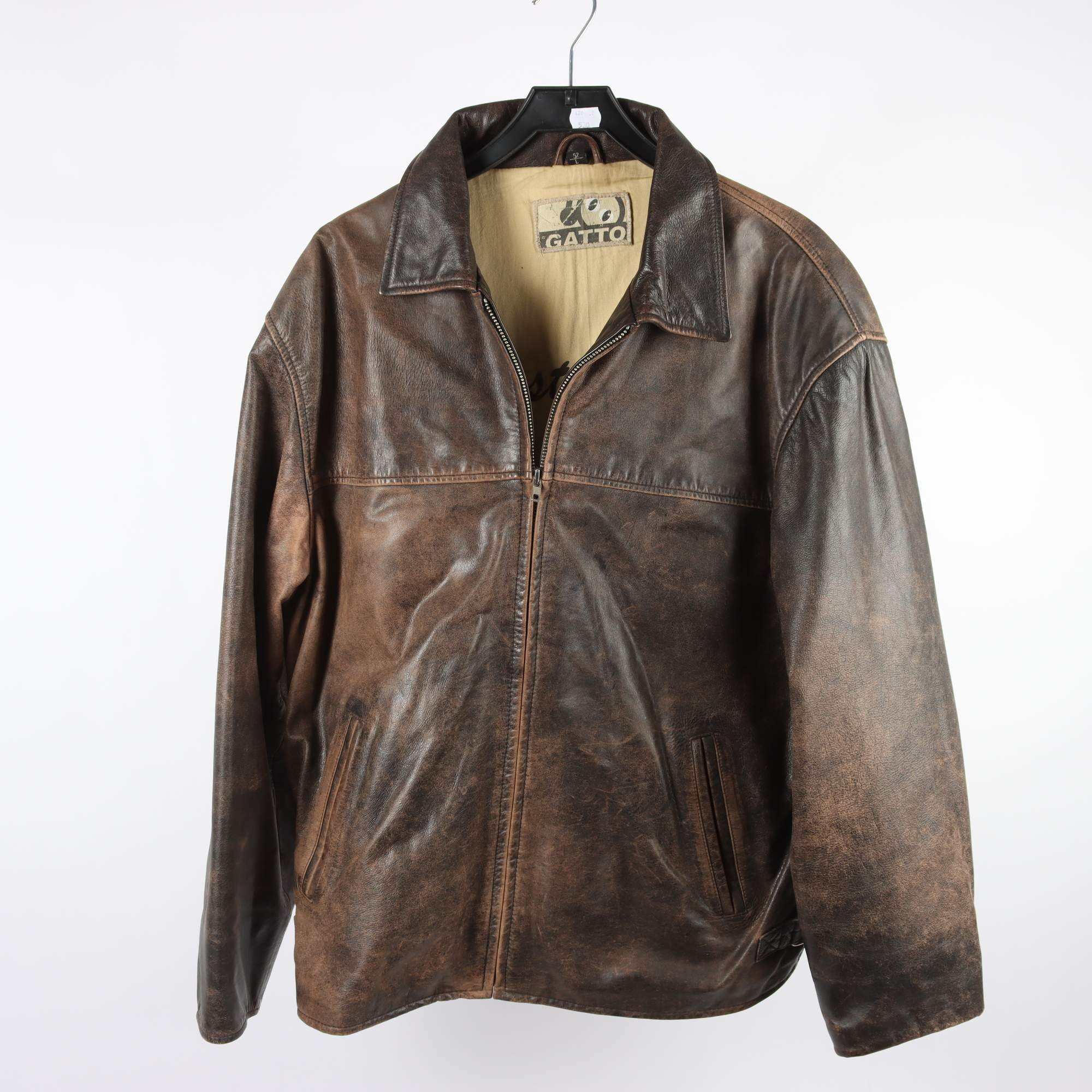 Skinnjacka, Gatto, brun, stl. L.