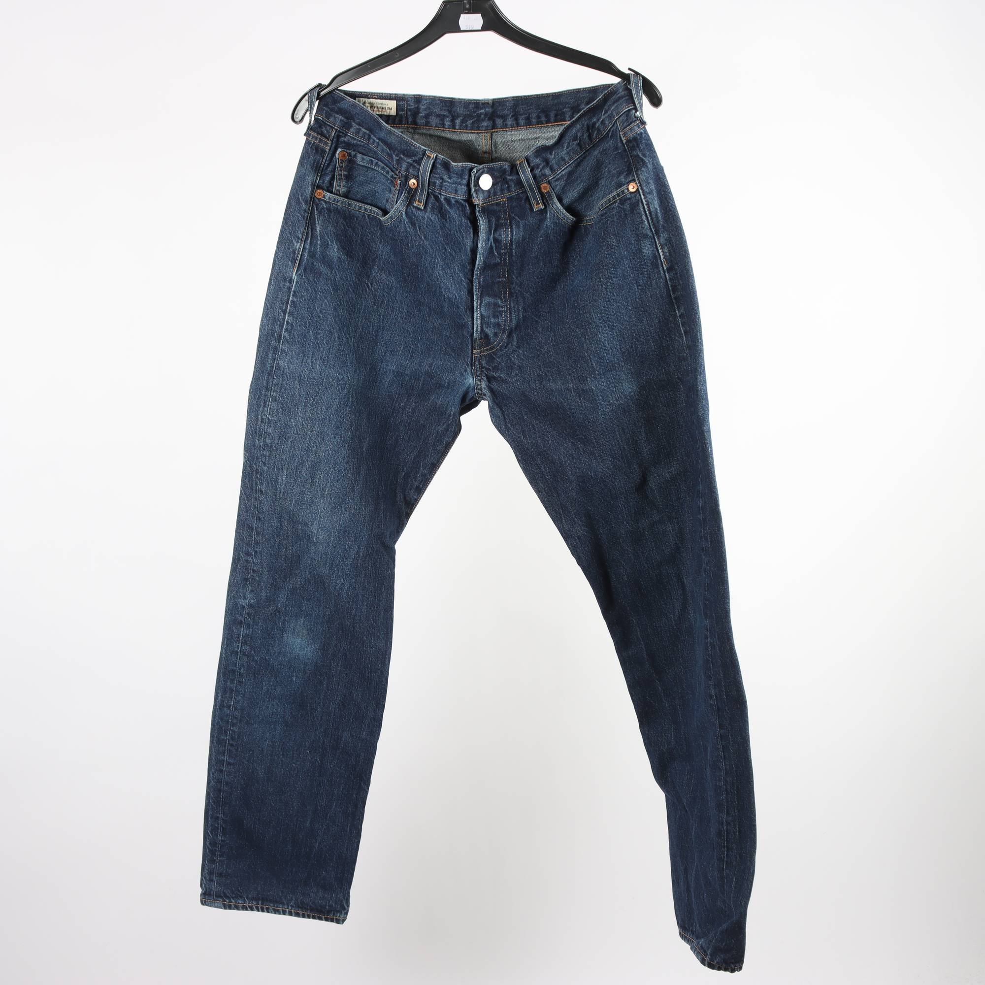 Jeans, Levis, 501, blå, stl. 32/30.