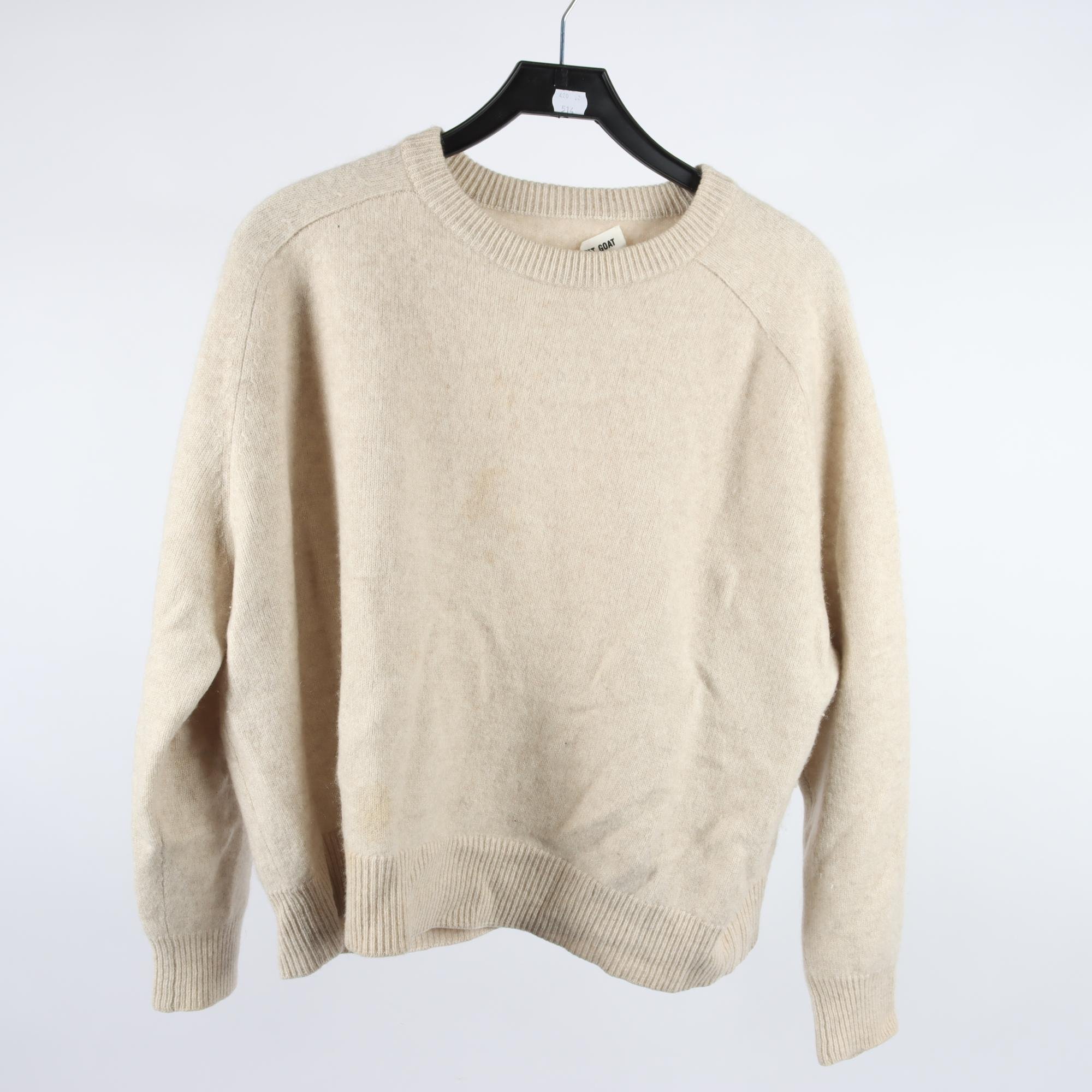 Tröja, Soft Goat, beige, 100% cashmere, stl. M.