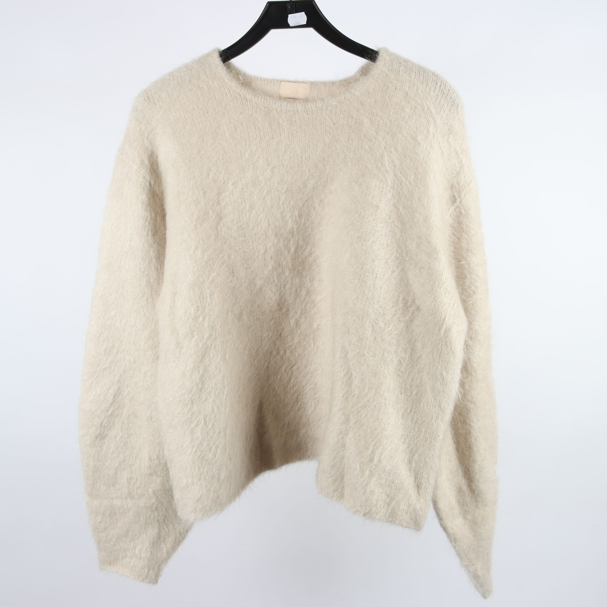 Tröja, H&M, benvit, ull, mohair, stl. S.