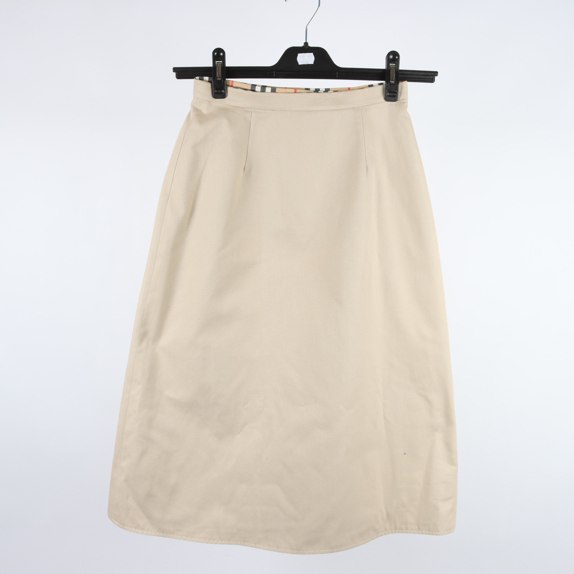 Kjol, Burberrys, beige, stl. 8 long.